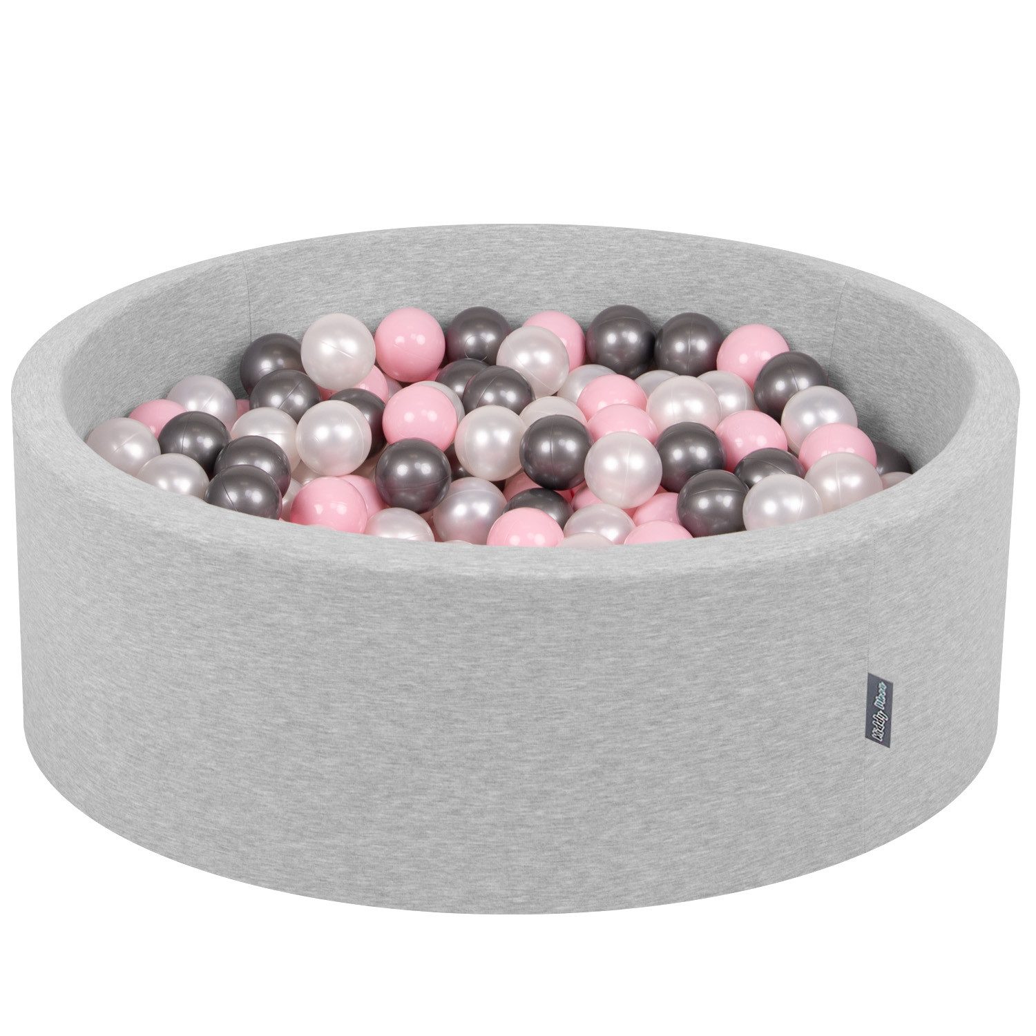 KiddyMoon Bällebad OK30D, (Bällepool mit bunten Bällen, 300-tlg., Bällepool für Babys und Kleinkinder), Made in Europe