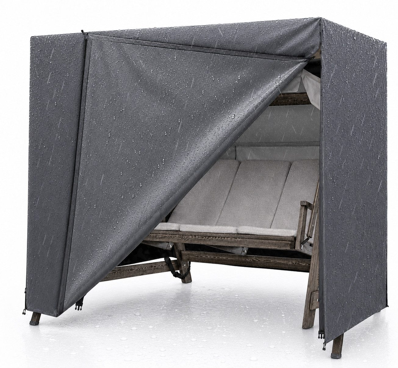Gartiva® Hollywoodschaukel Abdeckung Hollywoodschaukel, für 2,3,4-Sitzer, wasserfest & Winddicht, Packung, 1 tlg.