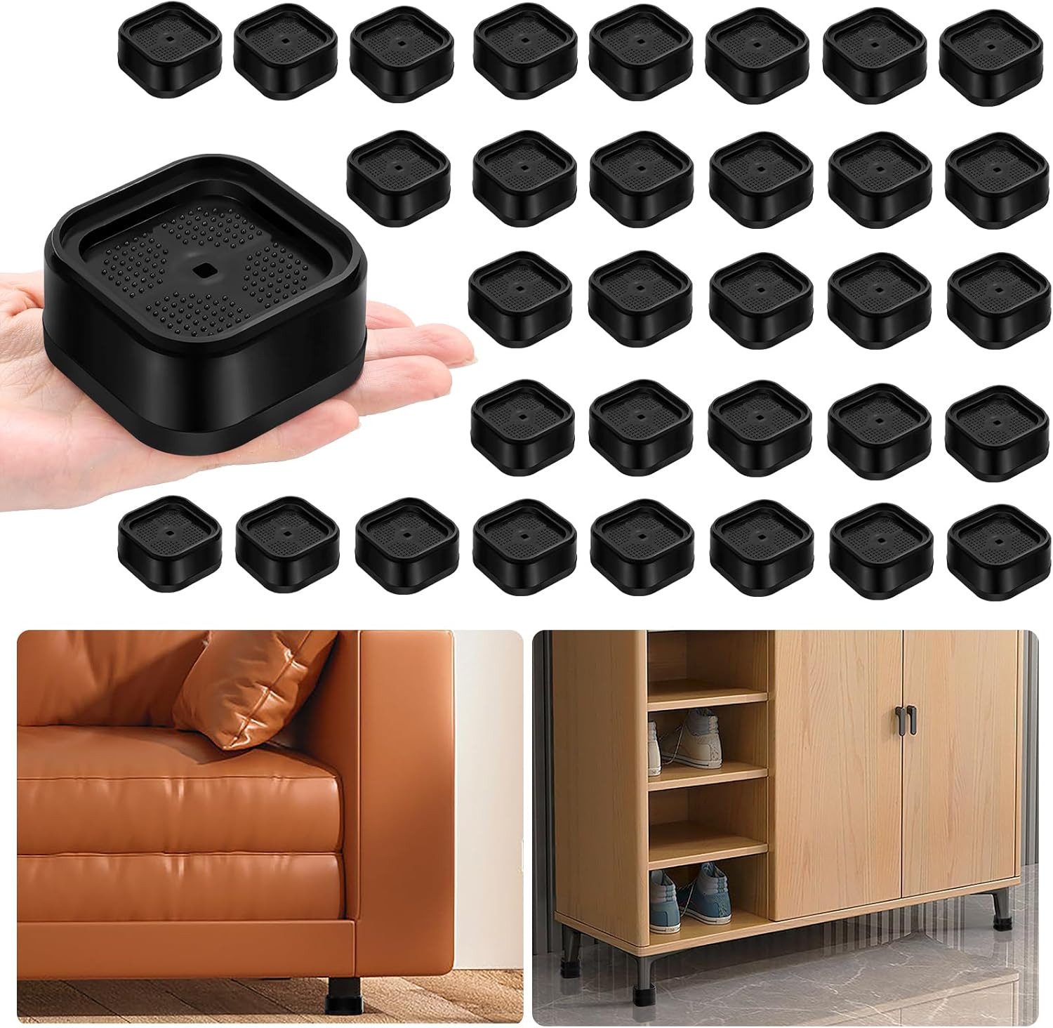 Kaket Erhöhungs-Set Möbelerhöher Stapelbare Möbelerhöhungen, Verstellbare günstig online kaufen