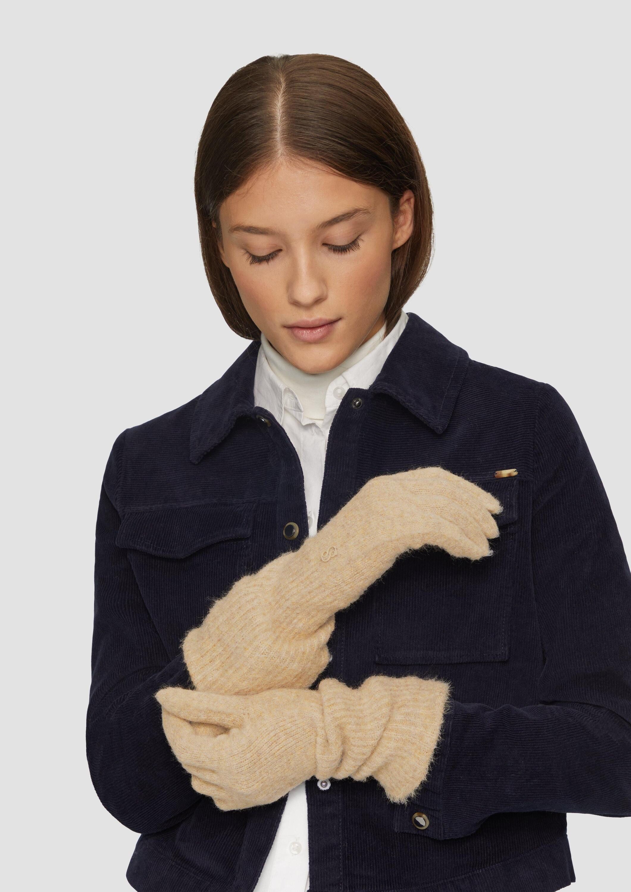 s.Oliver Strickhandschuhe Handschuhe Strickhandschuhe aus Wollmix günstig online kaufen