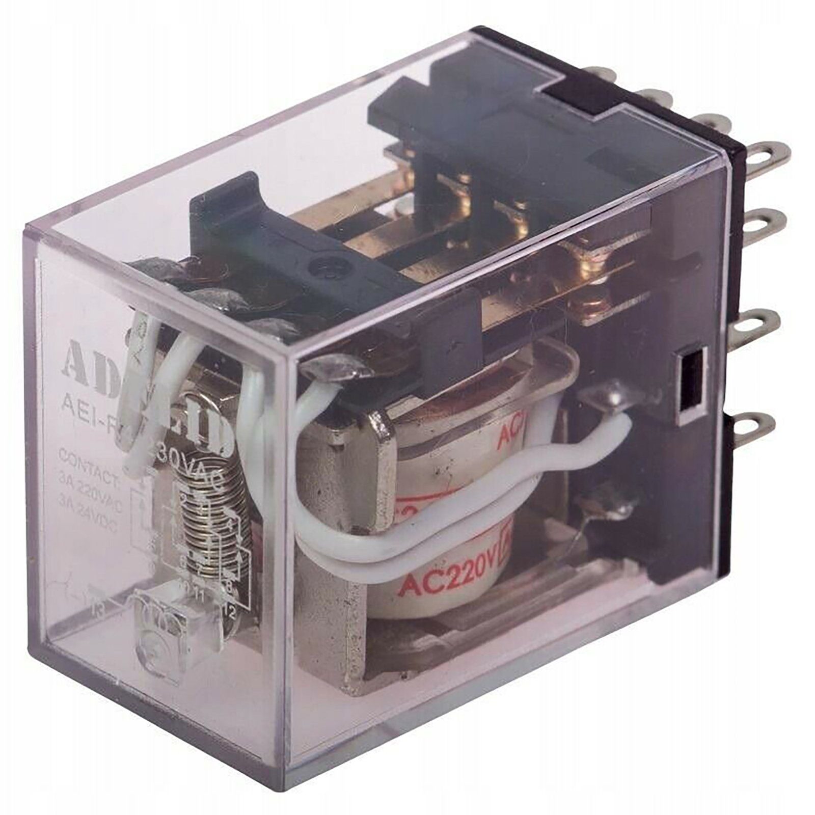ADELID Relais-Modul, Relais Miniatur-Relais Finder 12V DC 5A 4 Wechsler 14 Pins