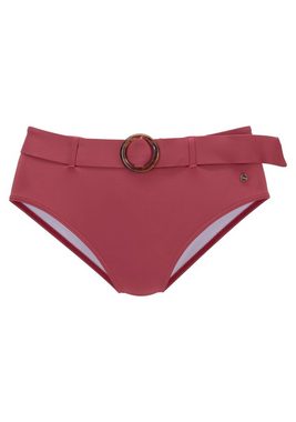 s.Oliver Highwaist-Bikini-Hose Rome mit abnehmbarem Gürtel
