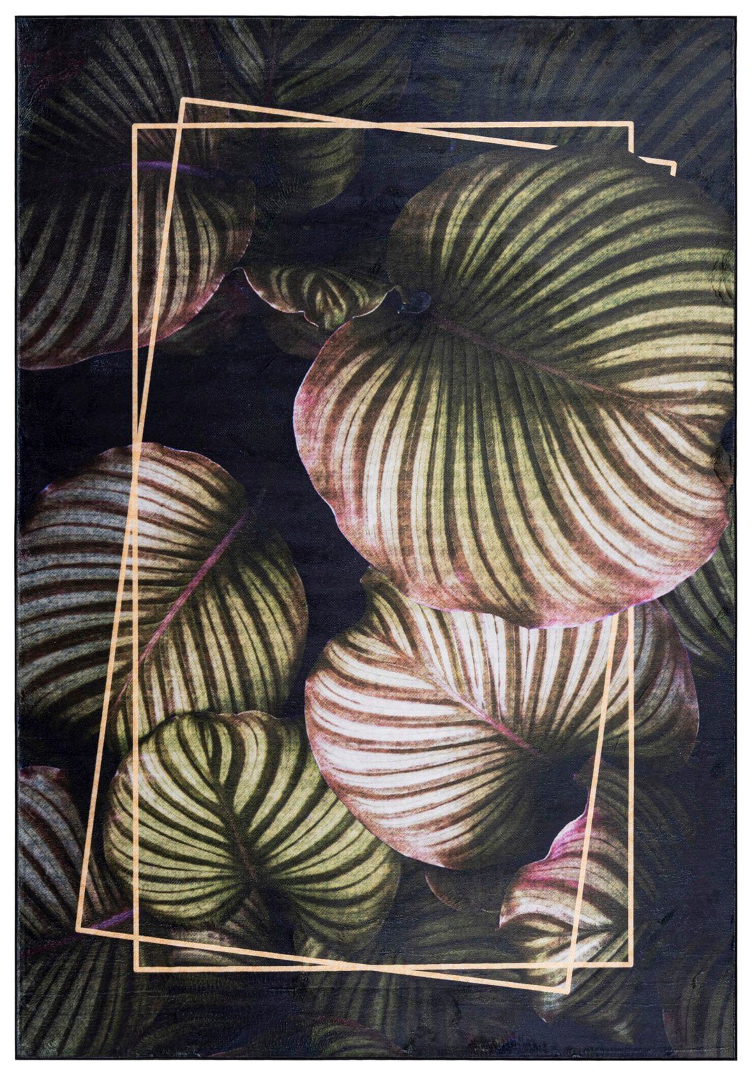 Mazovia Designteppich Modern Teppich Wohnzimmerteppich Monstera Blattmuster günstig online kaufen