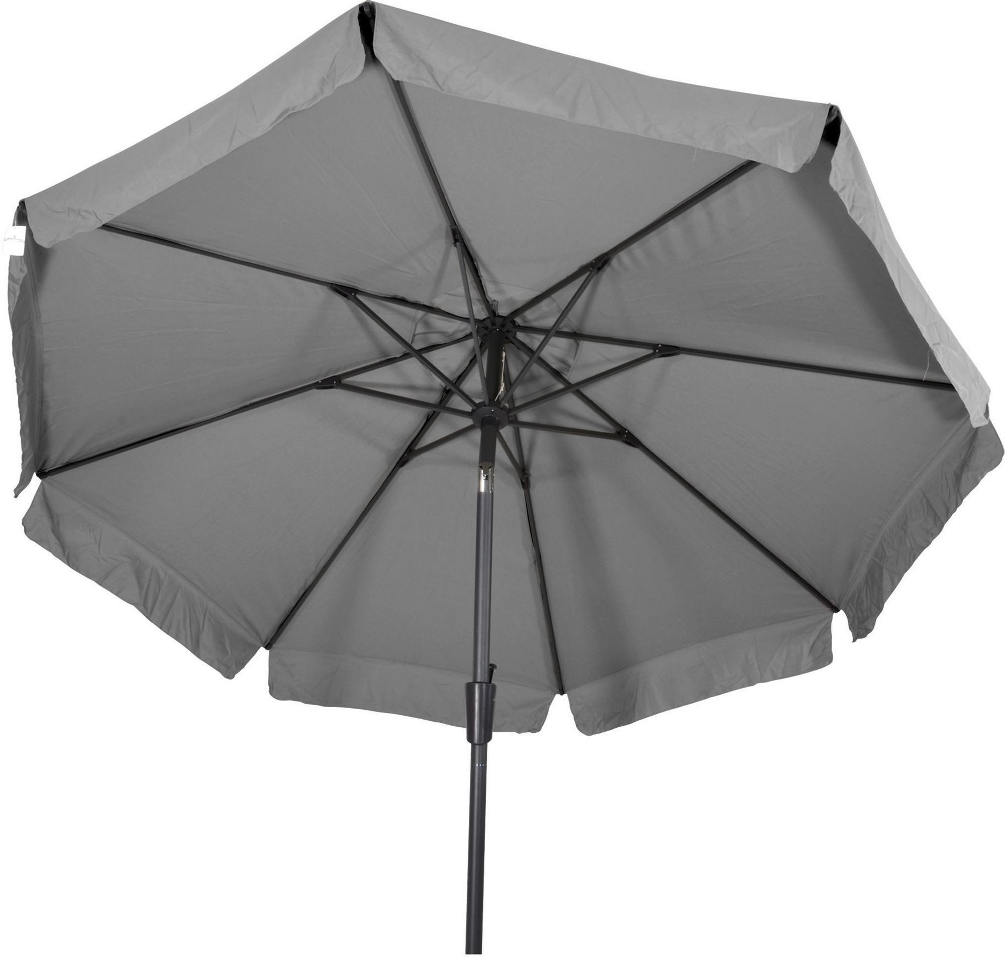 Lesli Living Sonnenschirm Lesli Living Sonnenschirm "Libra Grey" Grau Ø 3m mit UV-Schutz 30+