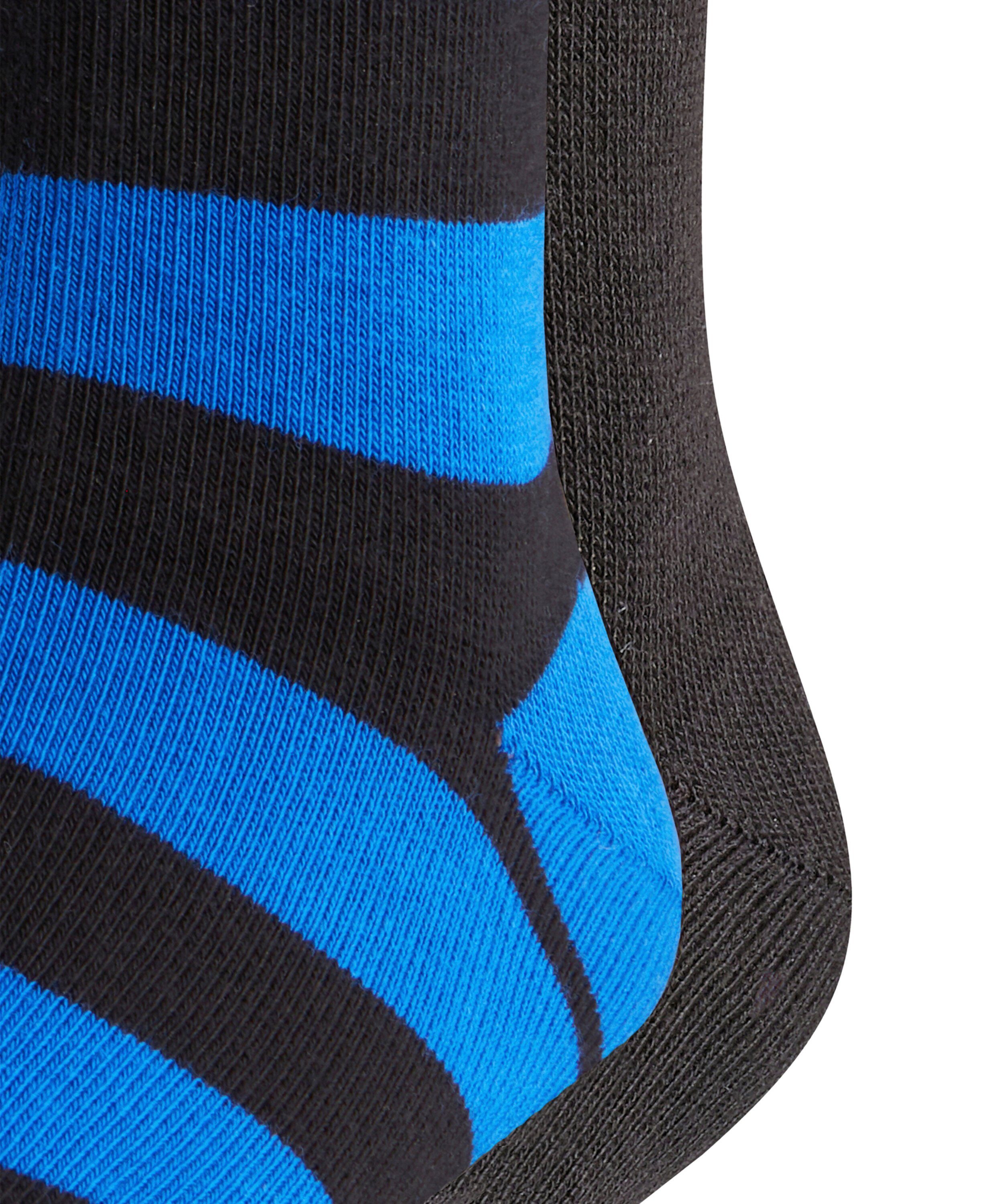 FALKE Socken Happy black 2-Pack (3000) (2-Paar) Stripe
