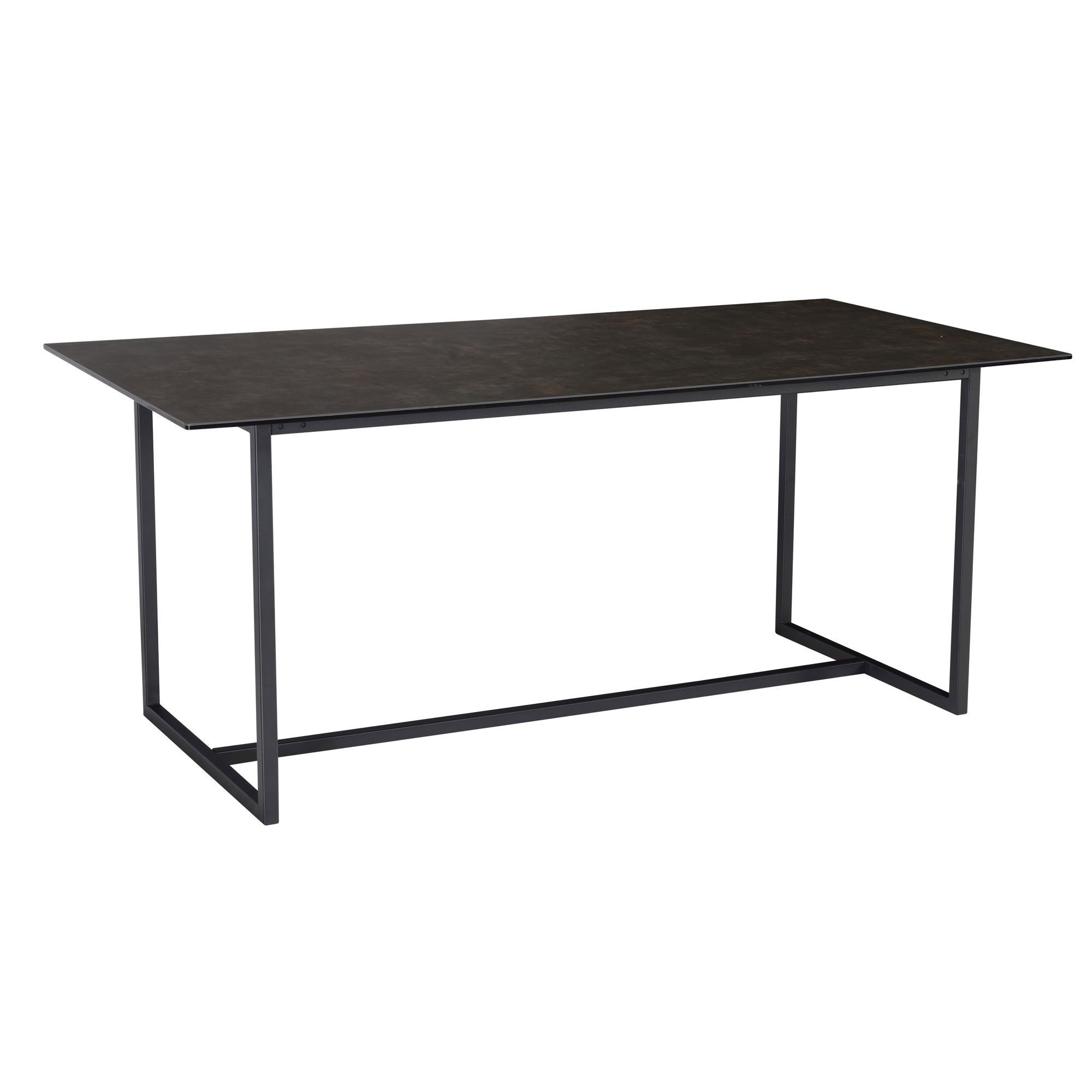 Esstisch WL7.154 Esszimmertisch 180 cm Keramik Schwarz Küchentisch Groß Modern