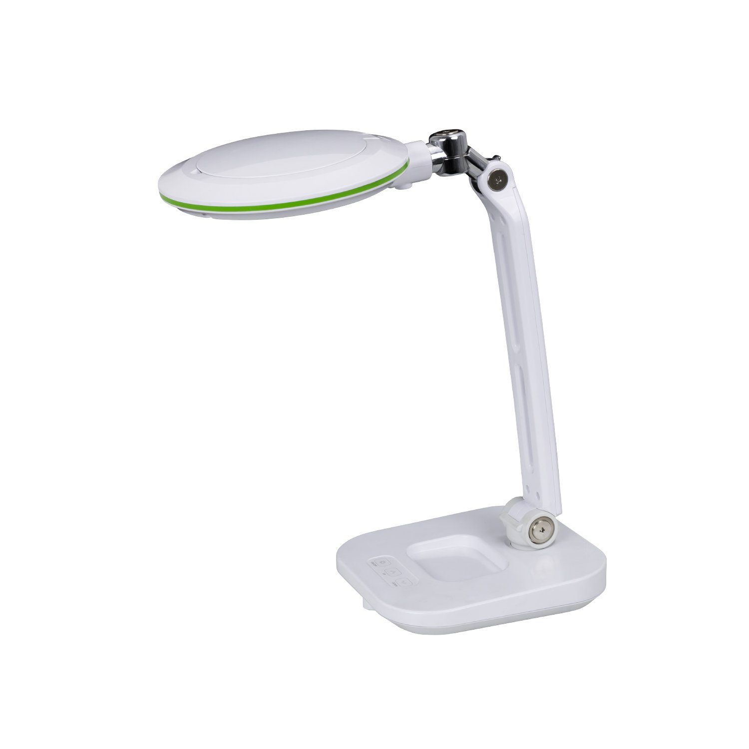 Lumeno Lupenlampe Lambda S Tischlupenleuchte mit 3 dpt, stufenlos dimmbar, LED fest integriert, Kaltweiß, 6500 K