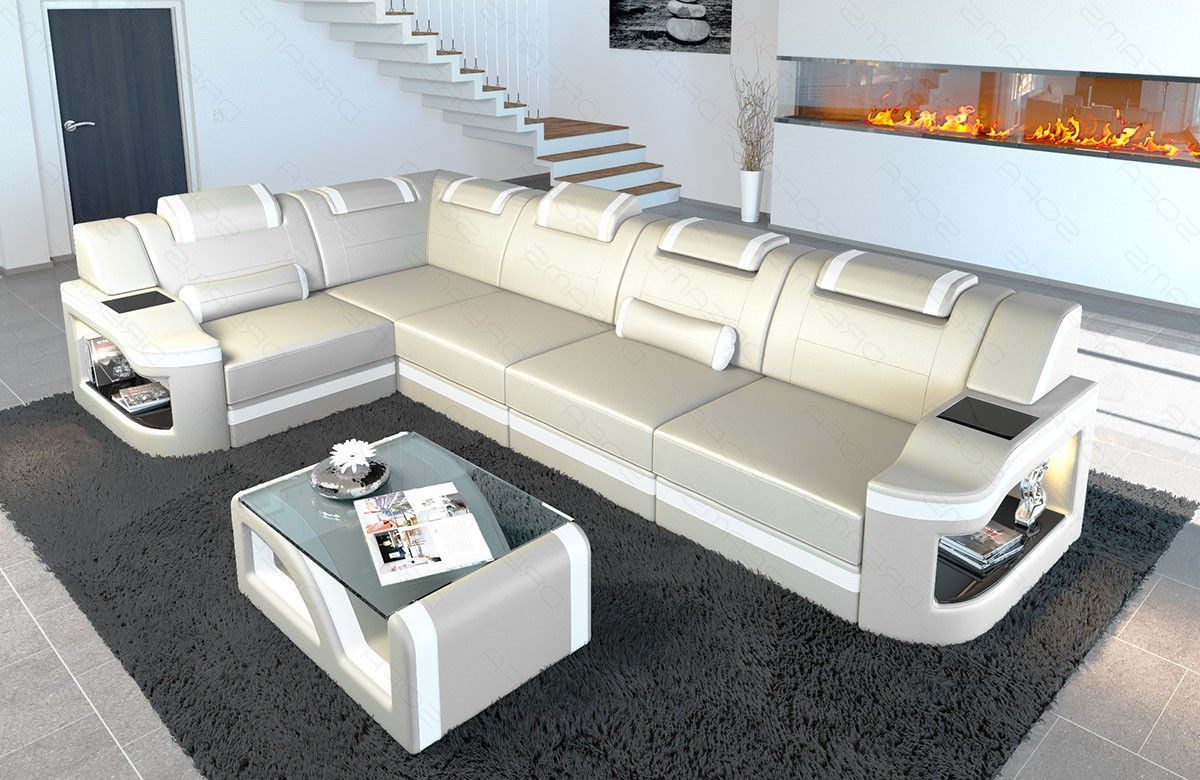 Sofa Dreams Ecksofa Ledersofa Padua L günstig online kaufen