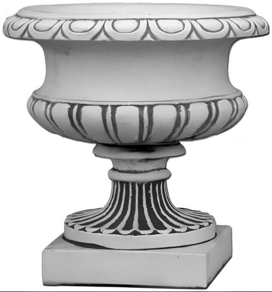Xlmoebel Pflanzkübel Blumenkorb mit Figuren für Garten und Terrasse (Artikel s104008), Hergestellt in Europa