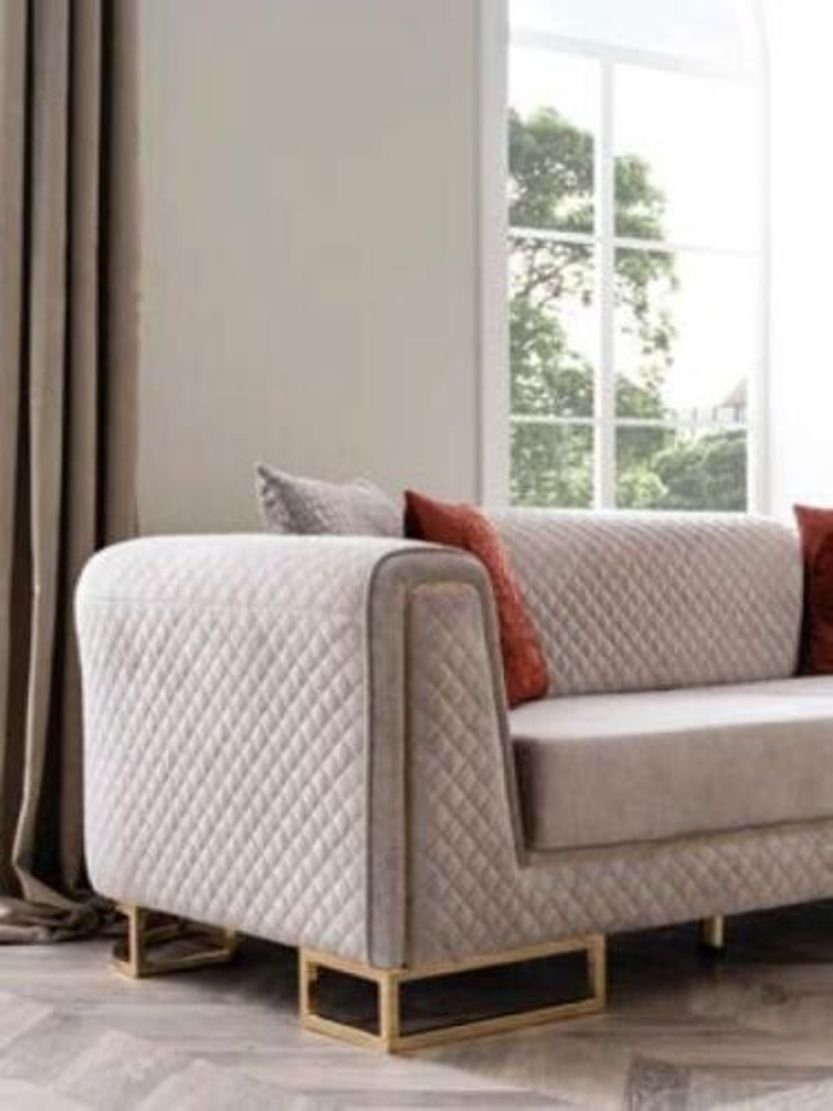 Luxus Polster Ecksofa Dreisitzer Einrichtung xxl 240cm, Europa JVmoebel Sofa Made Couch in Möbel