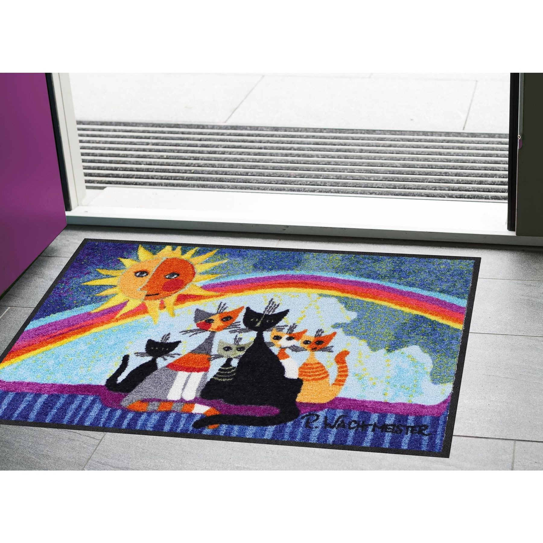 Salonloewe Fußmatte Fußmatte 50x75 Rosina Wachtmeister Sunny family, Eingangsmatte normal, Höhe: 500 mm