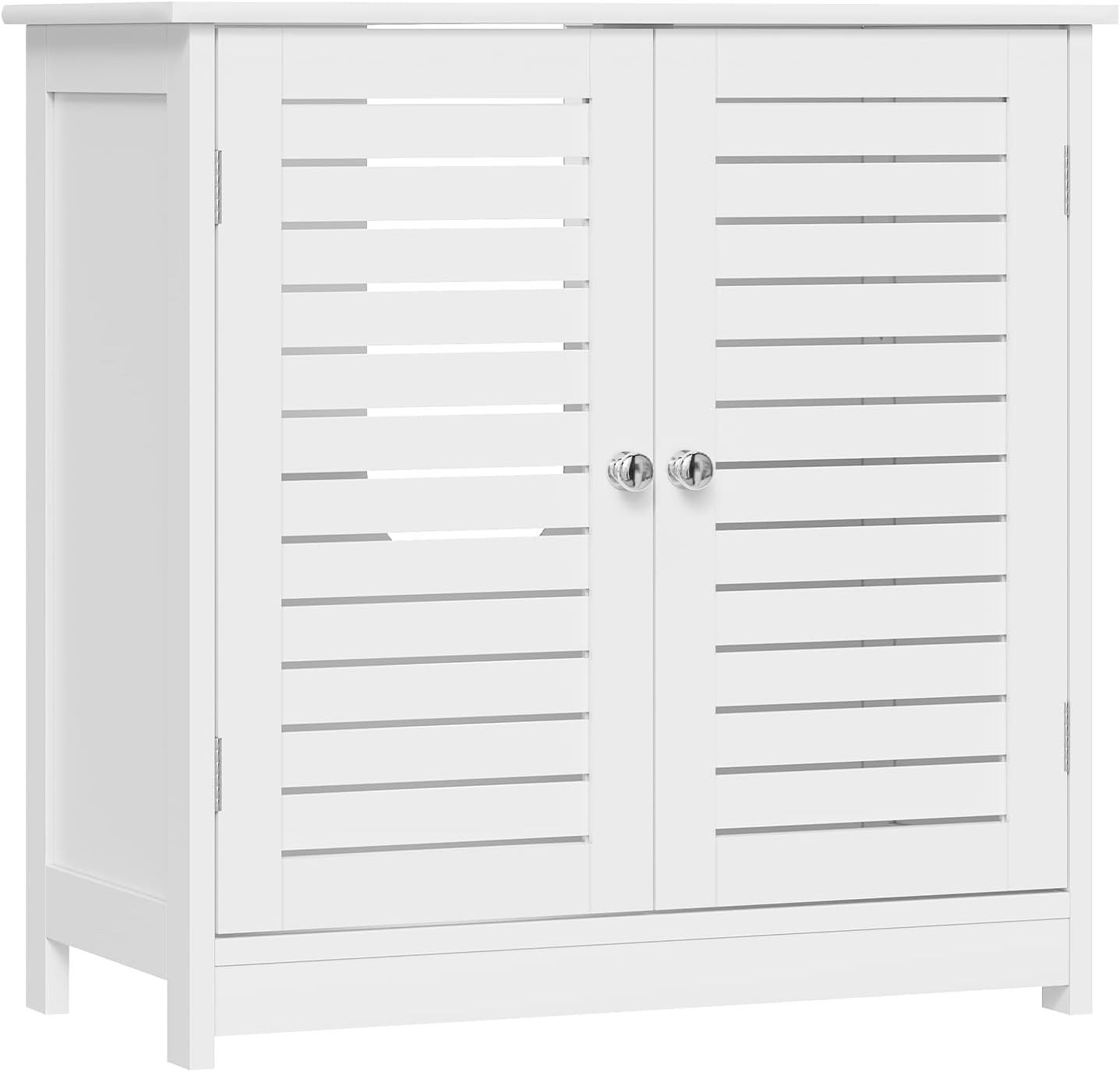 EUGAD Waschbeckenunterschrank (1-St) Waschtisch 60x30x60 cm mit 2 Türe Weiß