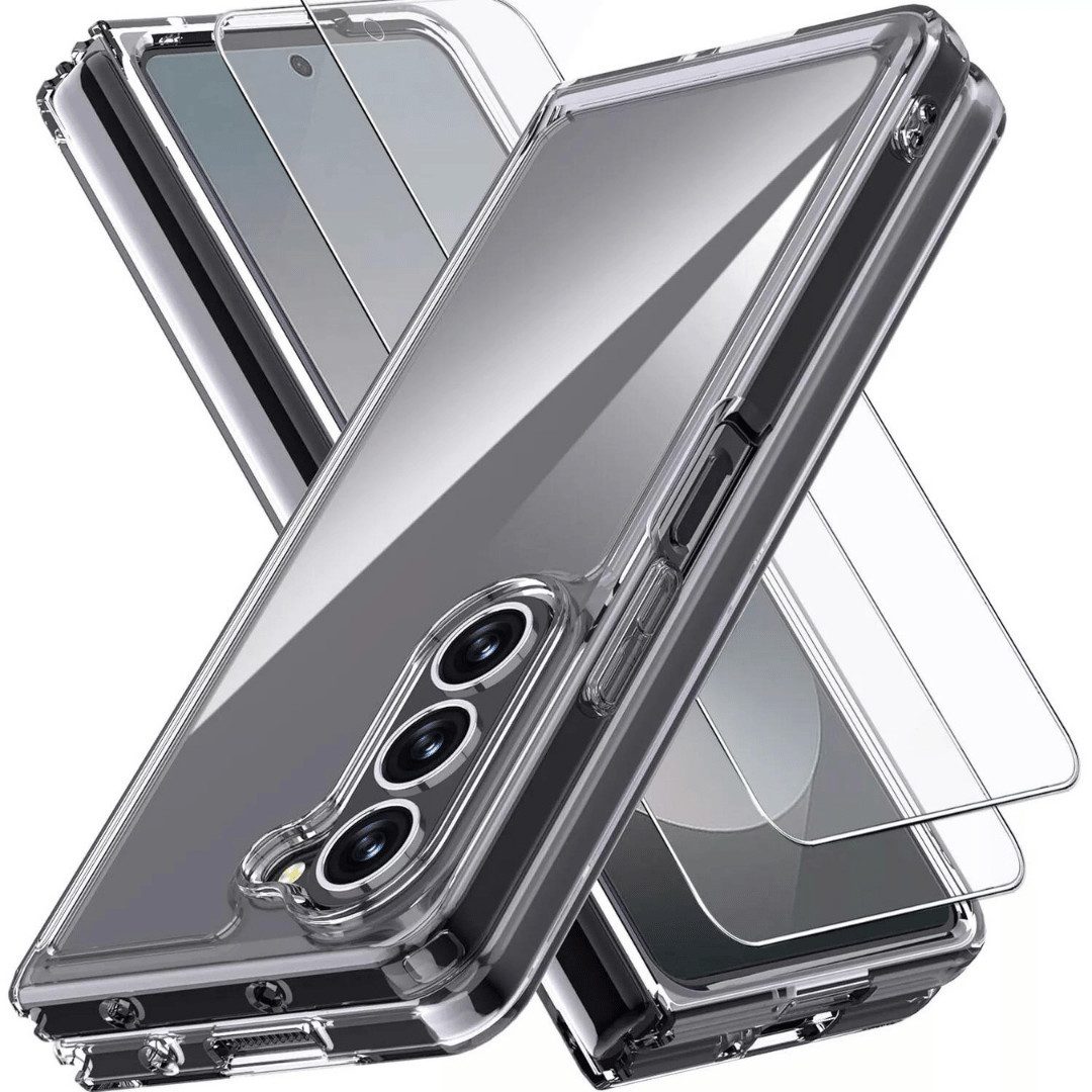 Smartphone-Hülle + 2X Schutzglas für Samsung Galaxy Z Fold 6 5G Panzerfolie Tasche Full