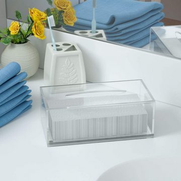 KIKI Aufbewahrungsbox Taschentuchbox Badezimmer Schlafzimmer Auto Büro transparent (1 St)