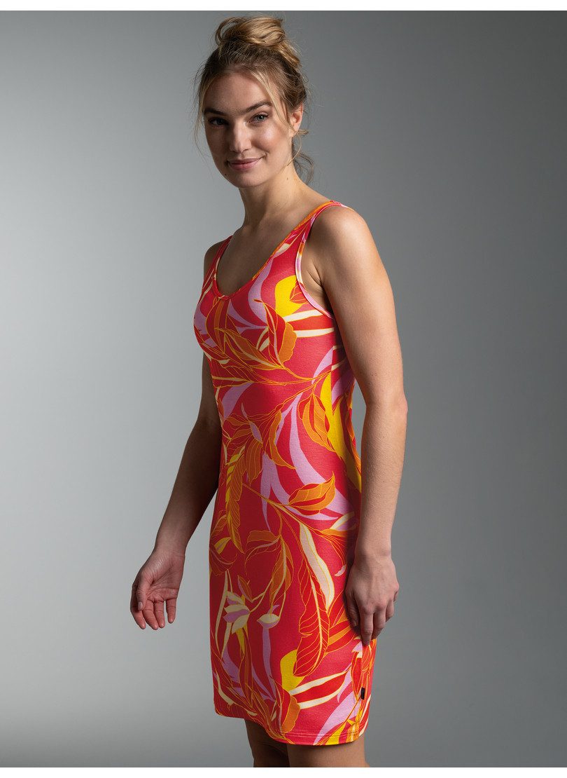 Trigema Jerseykleid TRIGEMA Trägerkleid mit Allover-Muster "Aloha" (1-tlg)