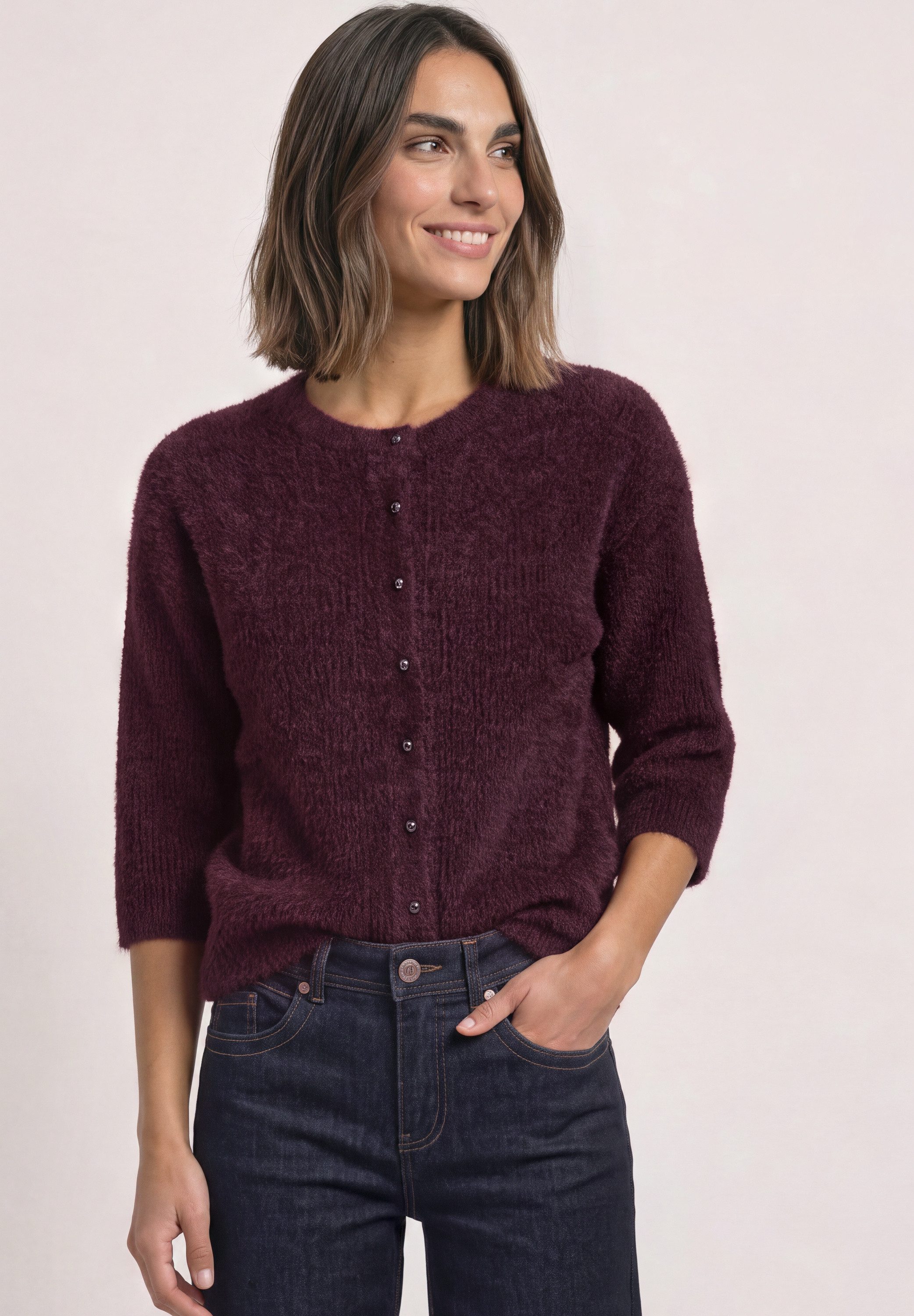 STREET ONE Cardigan mit Rundhalsausschnitt