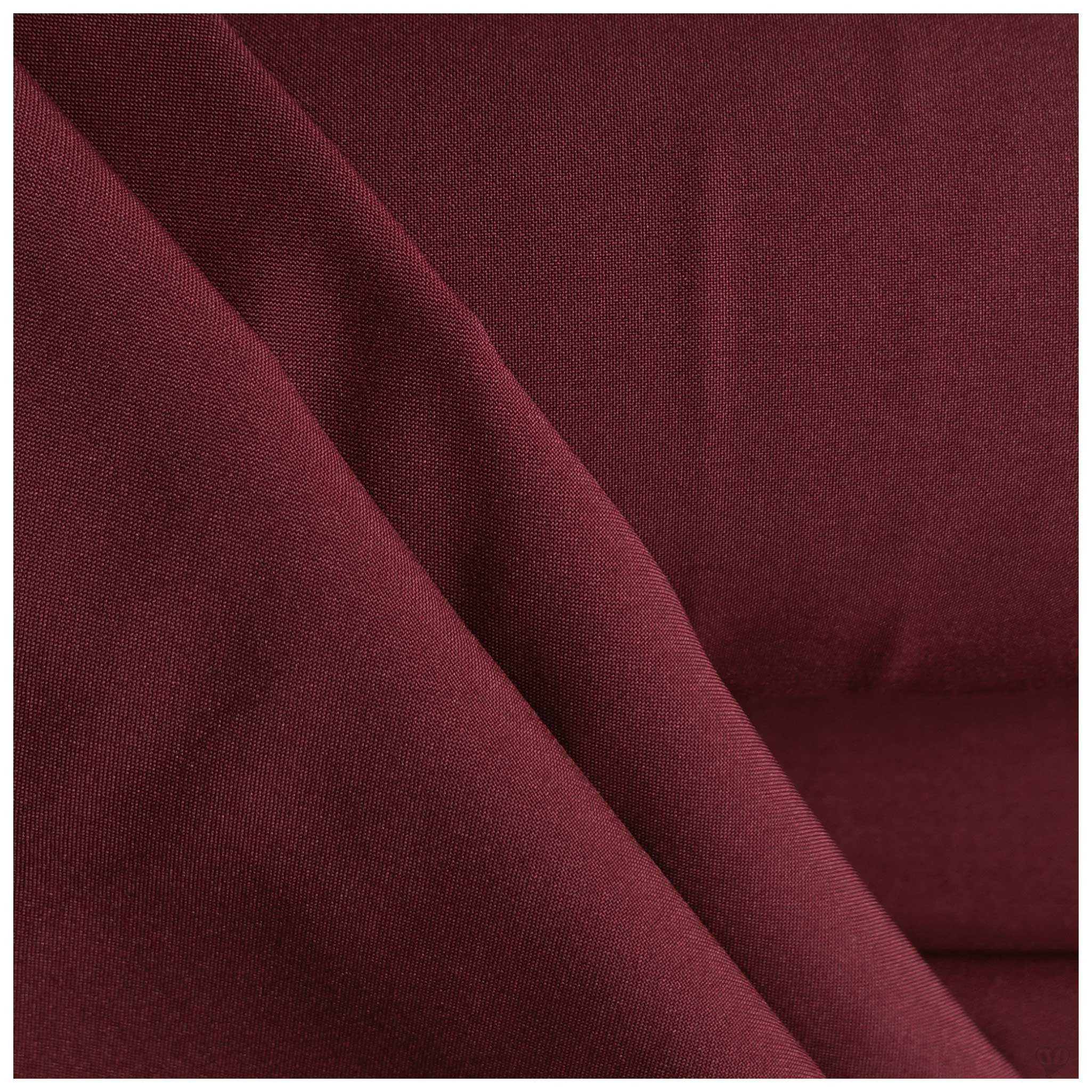 maDDma Stoff Burlington-Stoff ab 1m x 150cm breit Polyesterstoff Allroundstoff, bordeaux