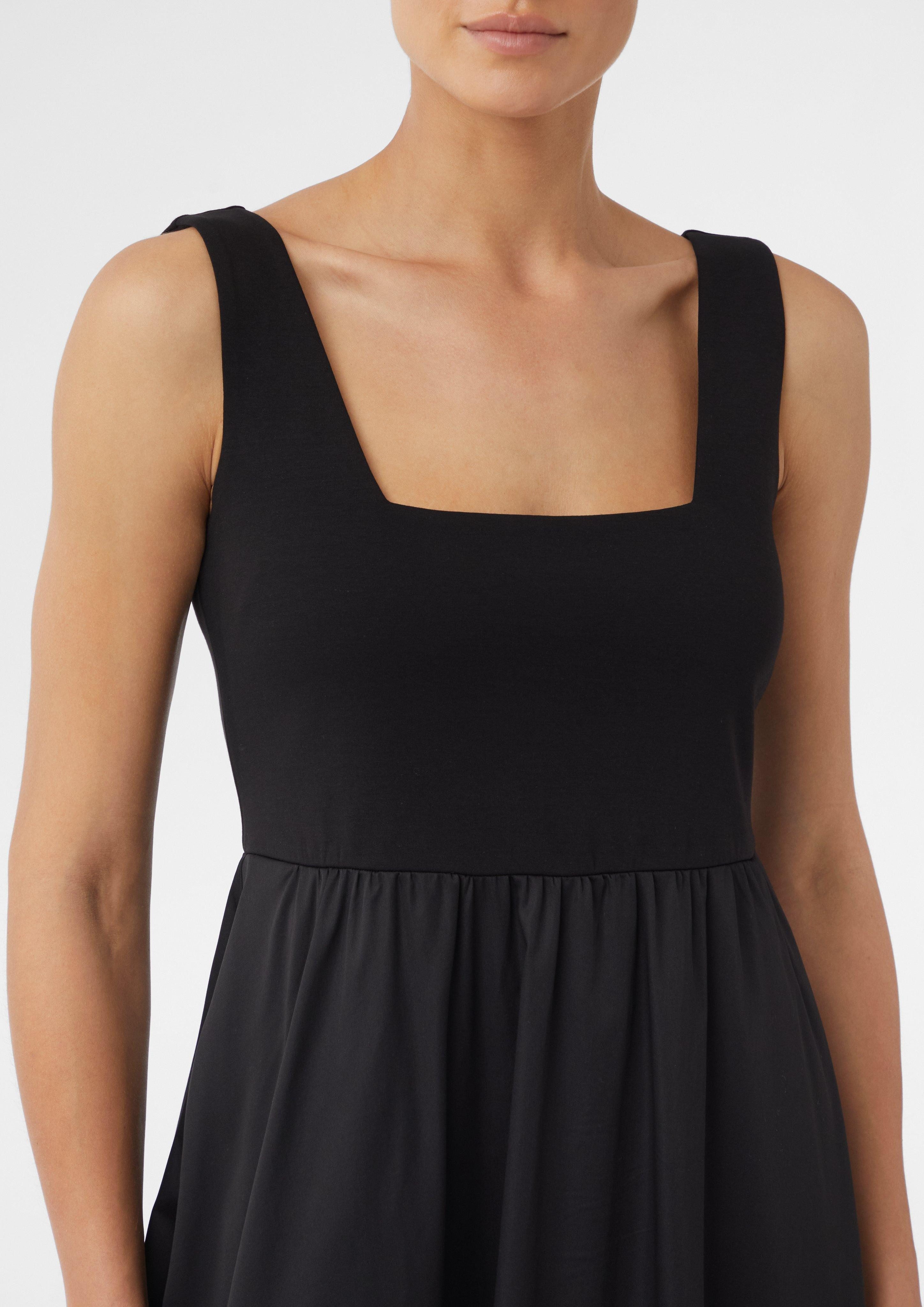 Comma Maxikleid Midikleid mit Popeline-Rock und günstig online kaufen