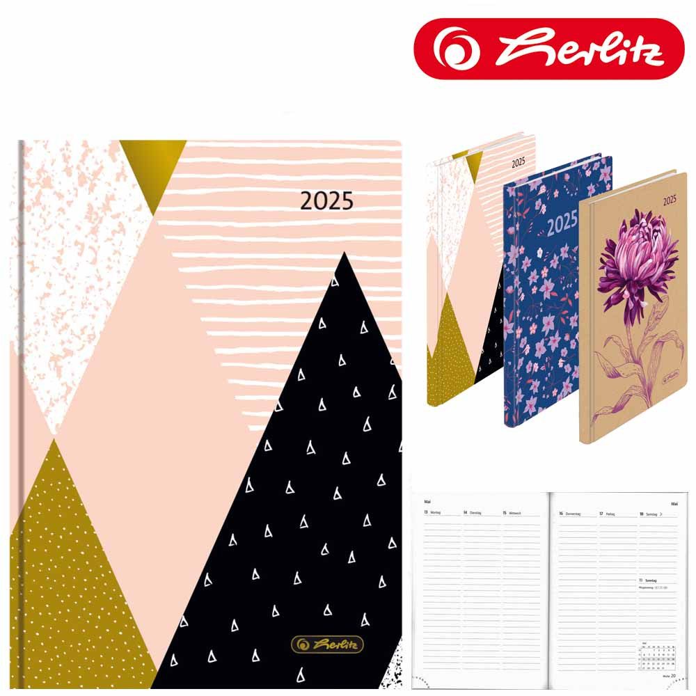 Herlitz Buchkalender A6 Artline 2025 Geometric