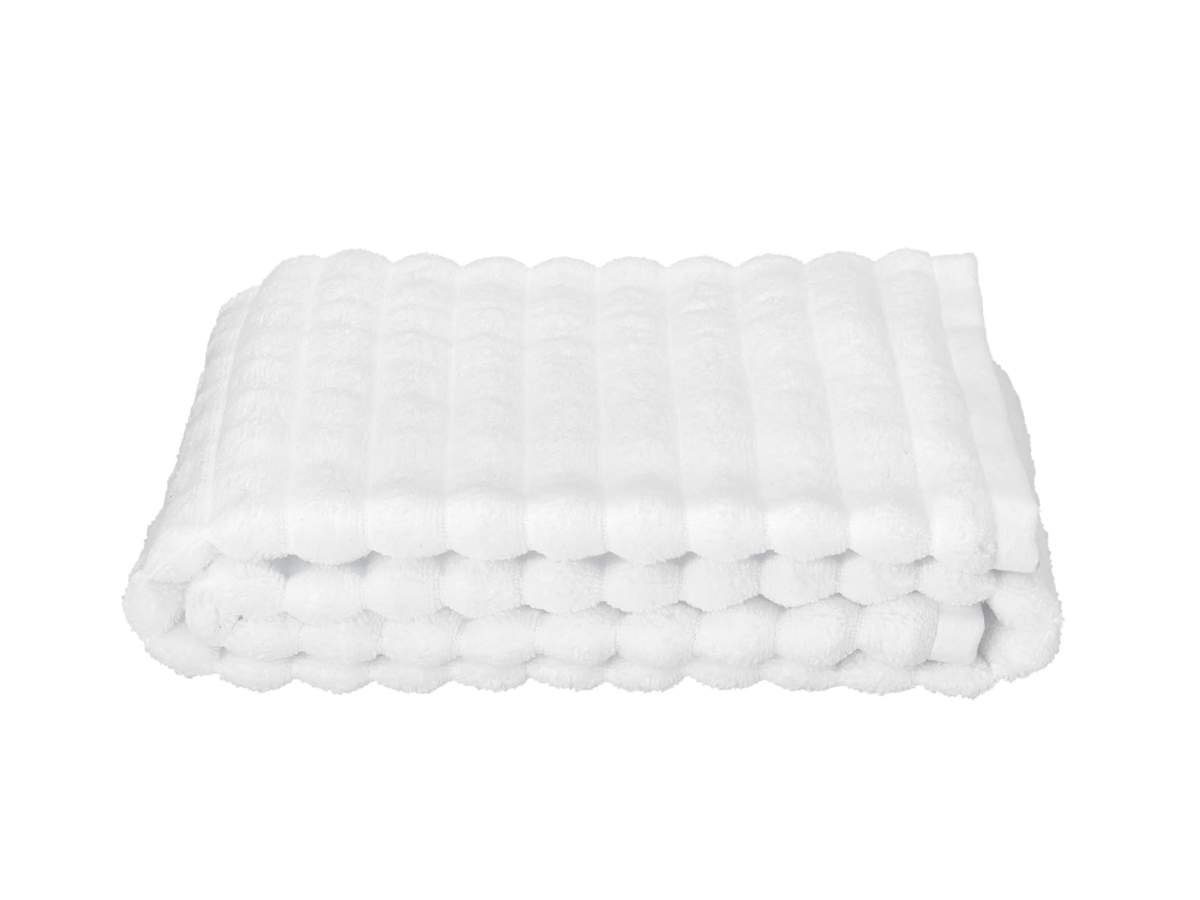 Handtuch weiche Oberfläche Design, Baumwollstoff schlichtes skandinavisches Denmark Inu, Zone (1-St), white 70x140cm,
