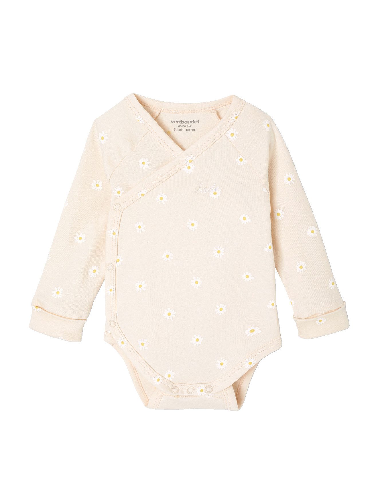Body Mitwachsender Baby Wickelbody mit Gänseblümchen