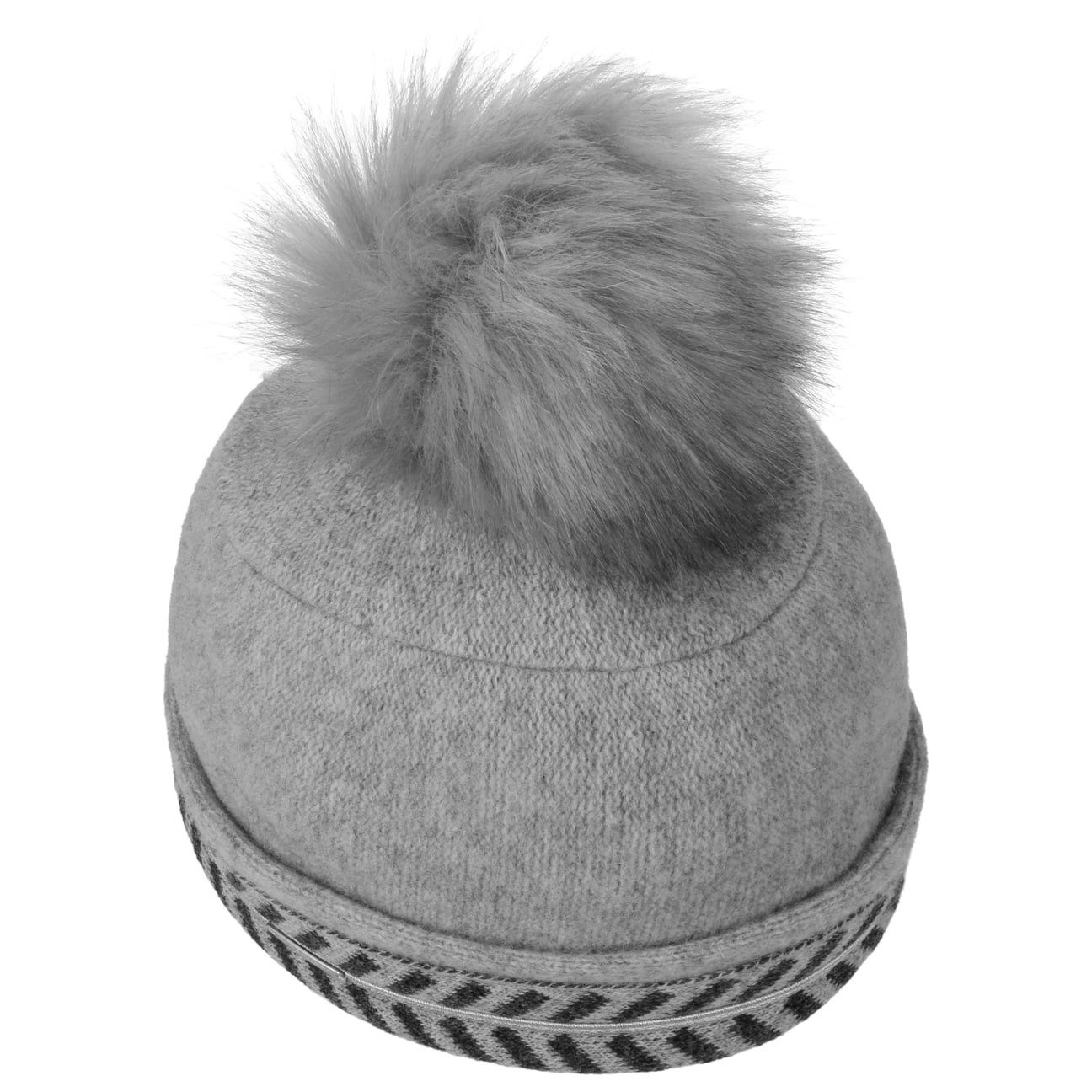 Seeberger Strickmütze (1-St) Wollmütze mit Umschlag, Made in Germany