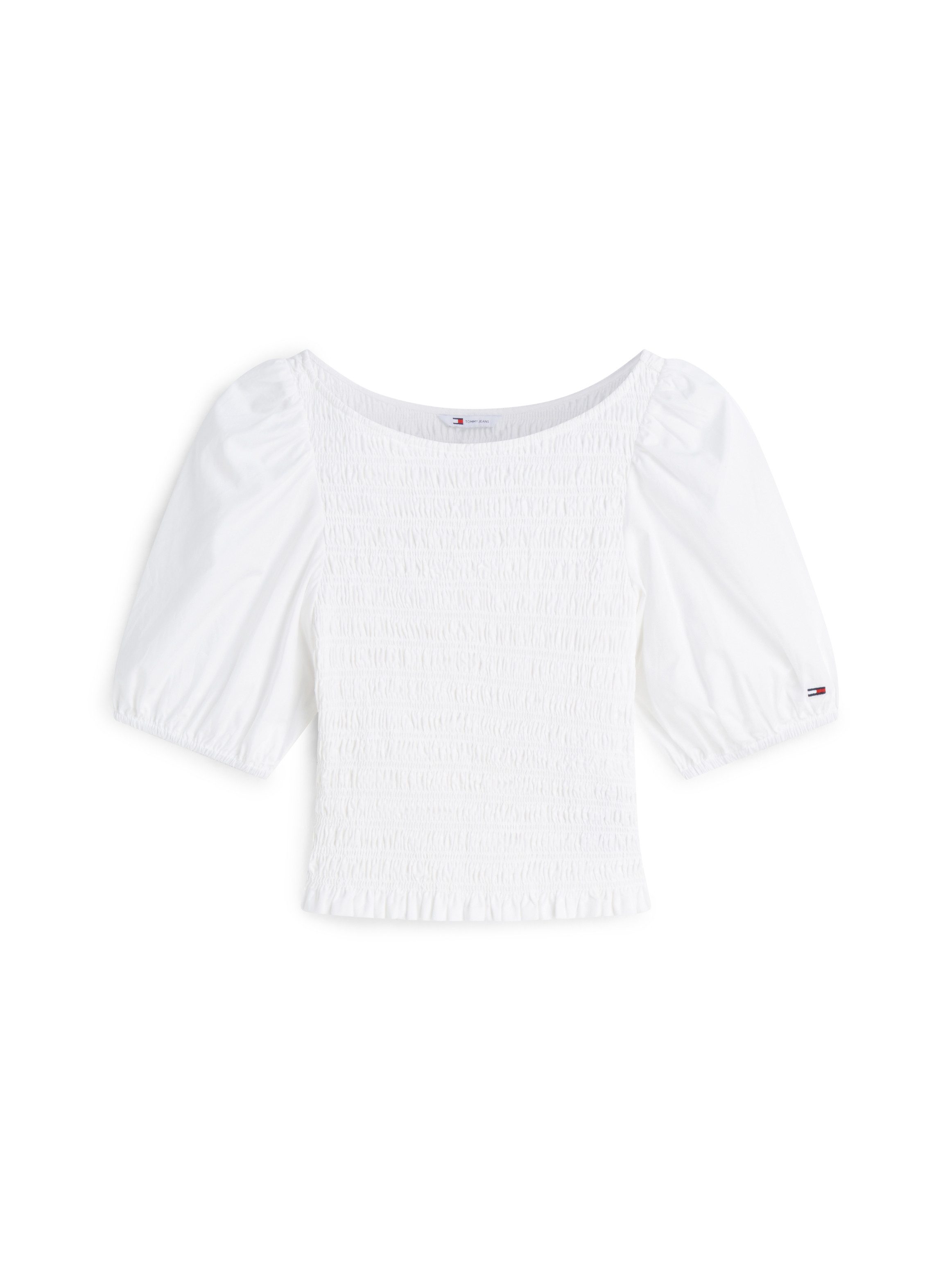 Tommy Jeans Kurzarmbluse TJW SMOCKED SS BLOUSE Baumwolle, Puffärmel – Bild 5 von 5