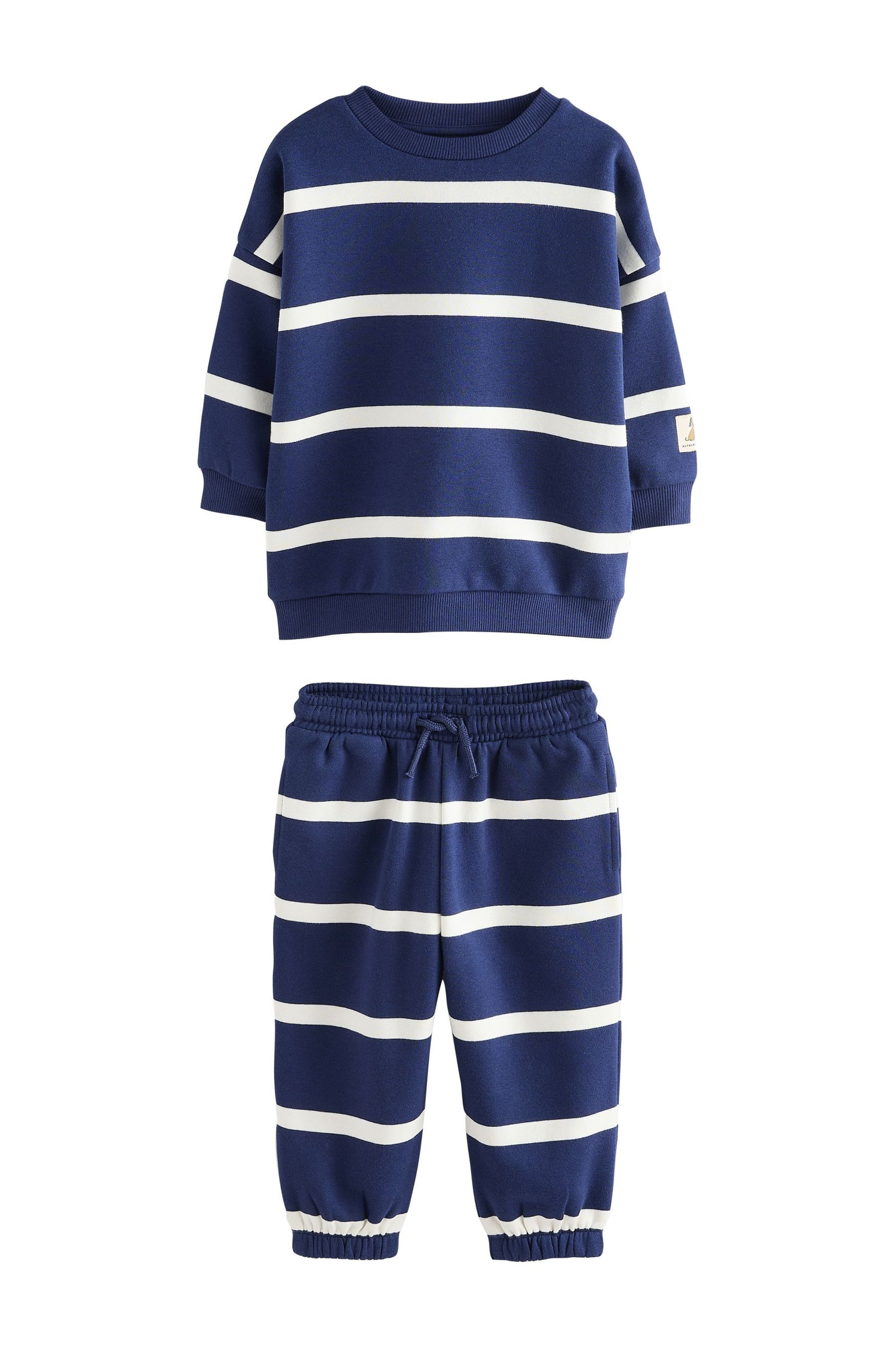 Next Sweatanzug Gemusterter Jogginganzug (2-tlg)