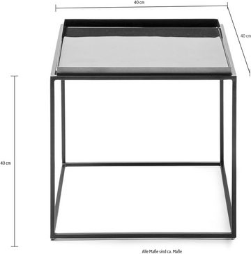 Kayoom Beistelltisch Beistelltisch Famosa, Bunter Tisch, Schalenmaße: 11 x 11 x 2 / 15,8 x 11 x 2 cm