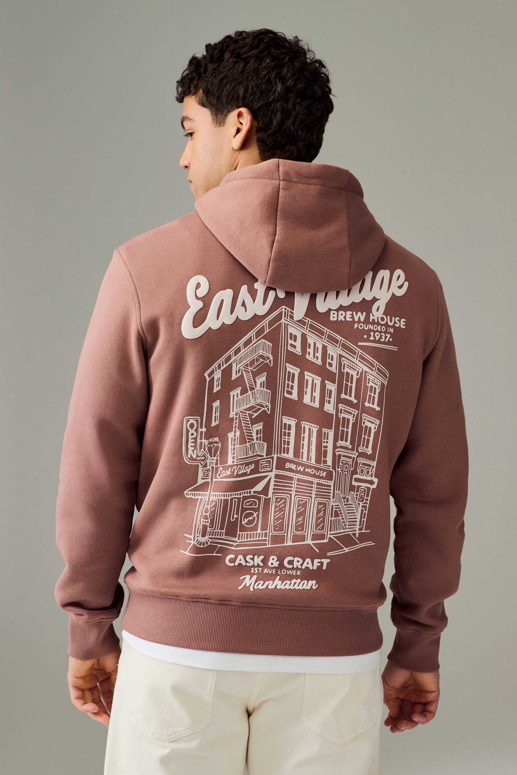 Next Kapuzenpullover Grafik-Kapuzensweatshirt (1-tlg) günstig online kaufen