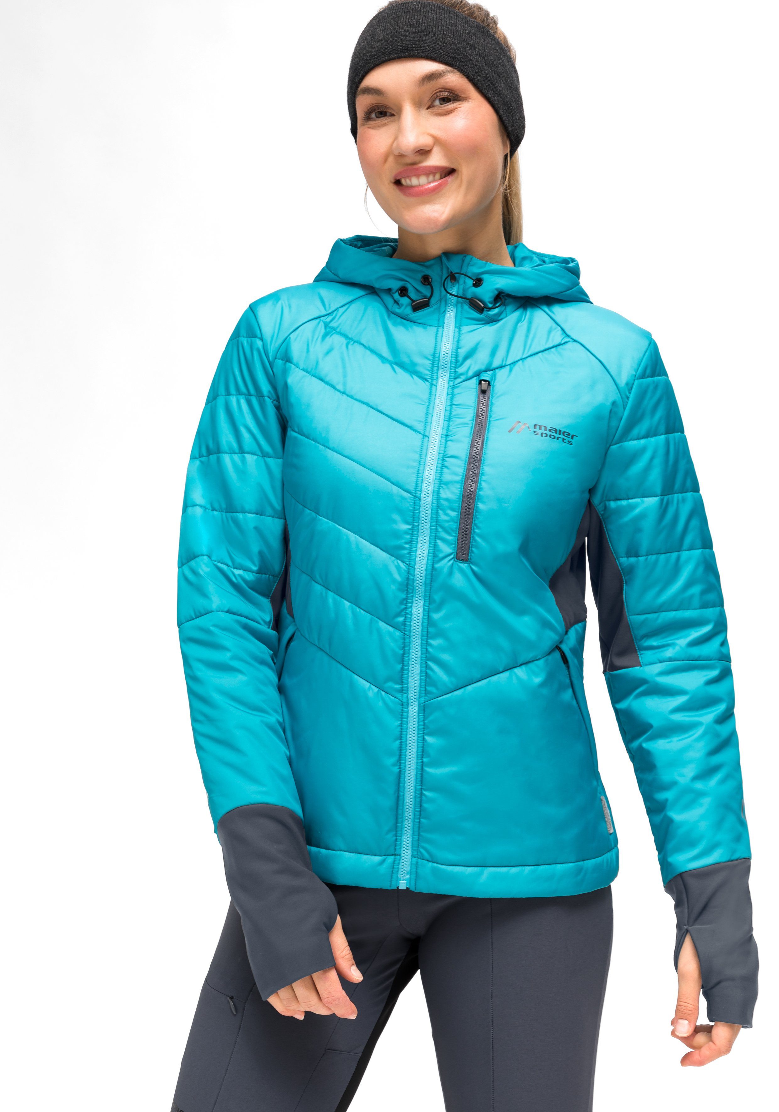 Trekkingjacke, Kapuze Maier Damen Sports Outdoorjacke mit wattierte Sirkos W Wanderjacke, Wool Winterjacke