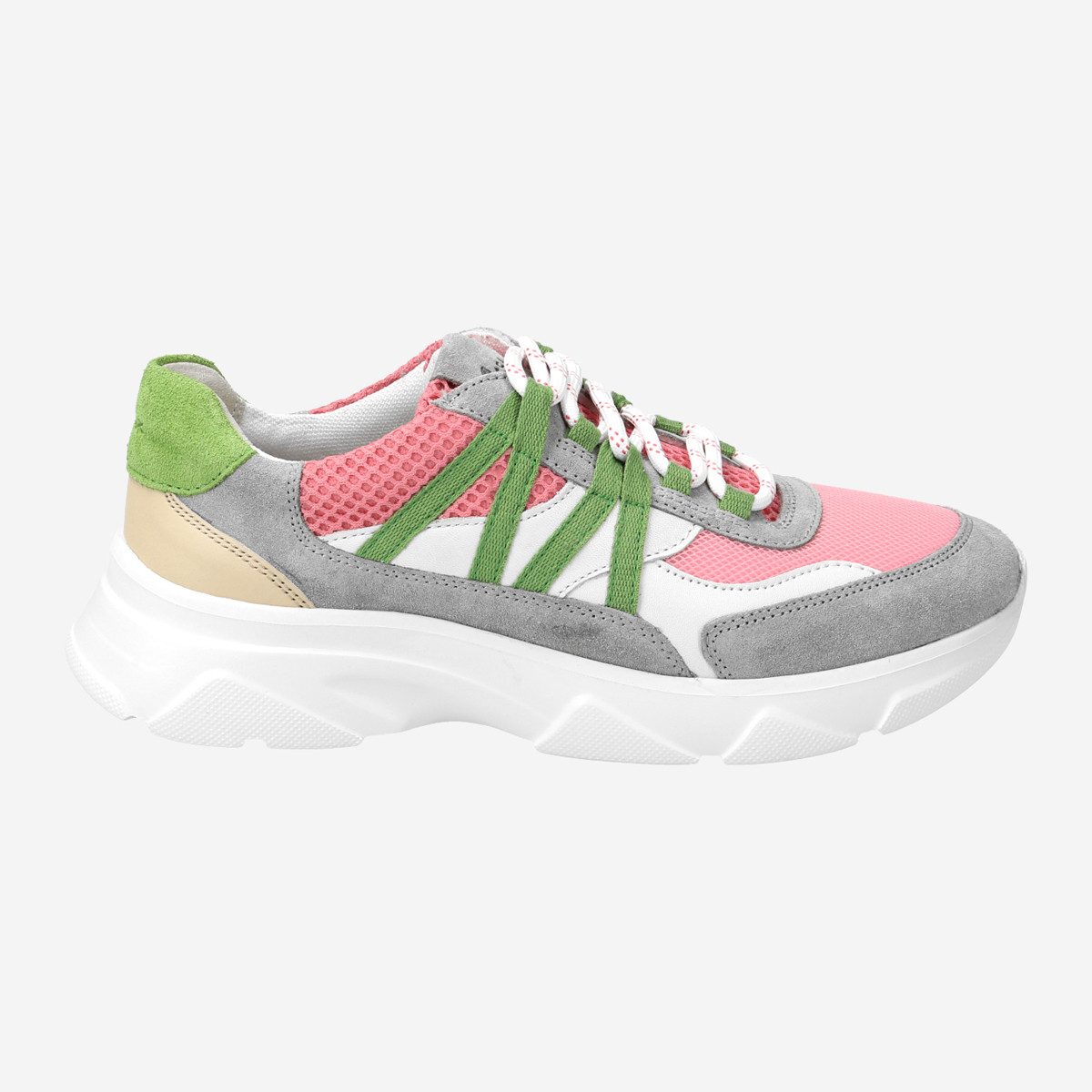 Sioux 68850 LIRANKA-704, Sneaker in Grau, kombiniert für Damen Sneaker