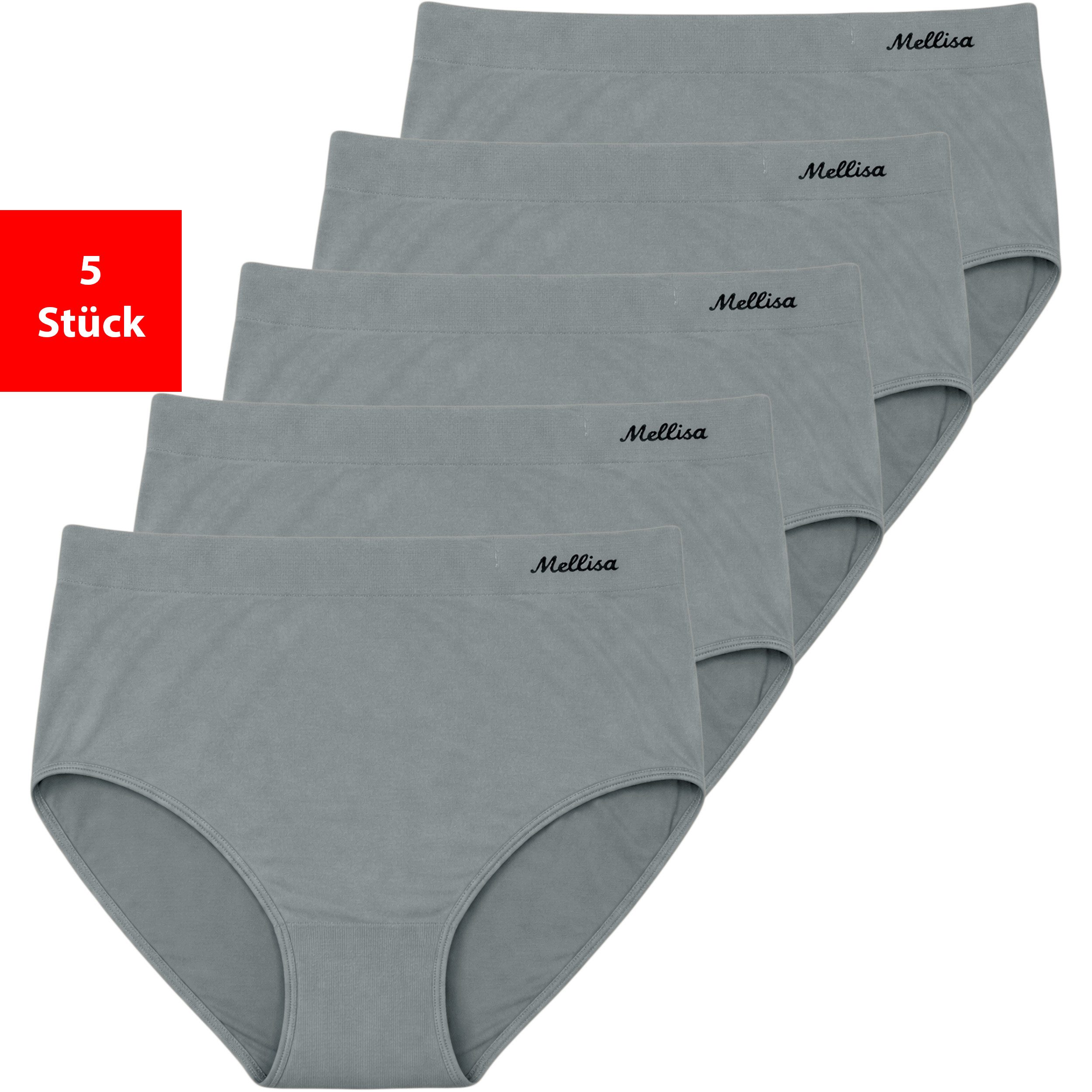 Taillenslip Damen Slips 5er-10er Pack Pantys Unterwäsche Microfaser elastisch