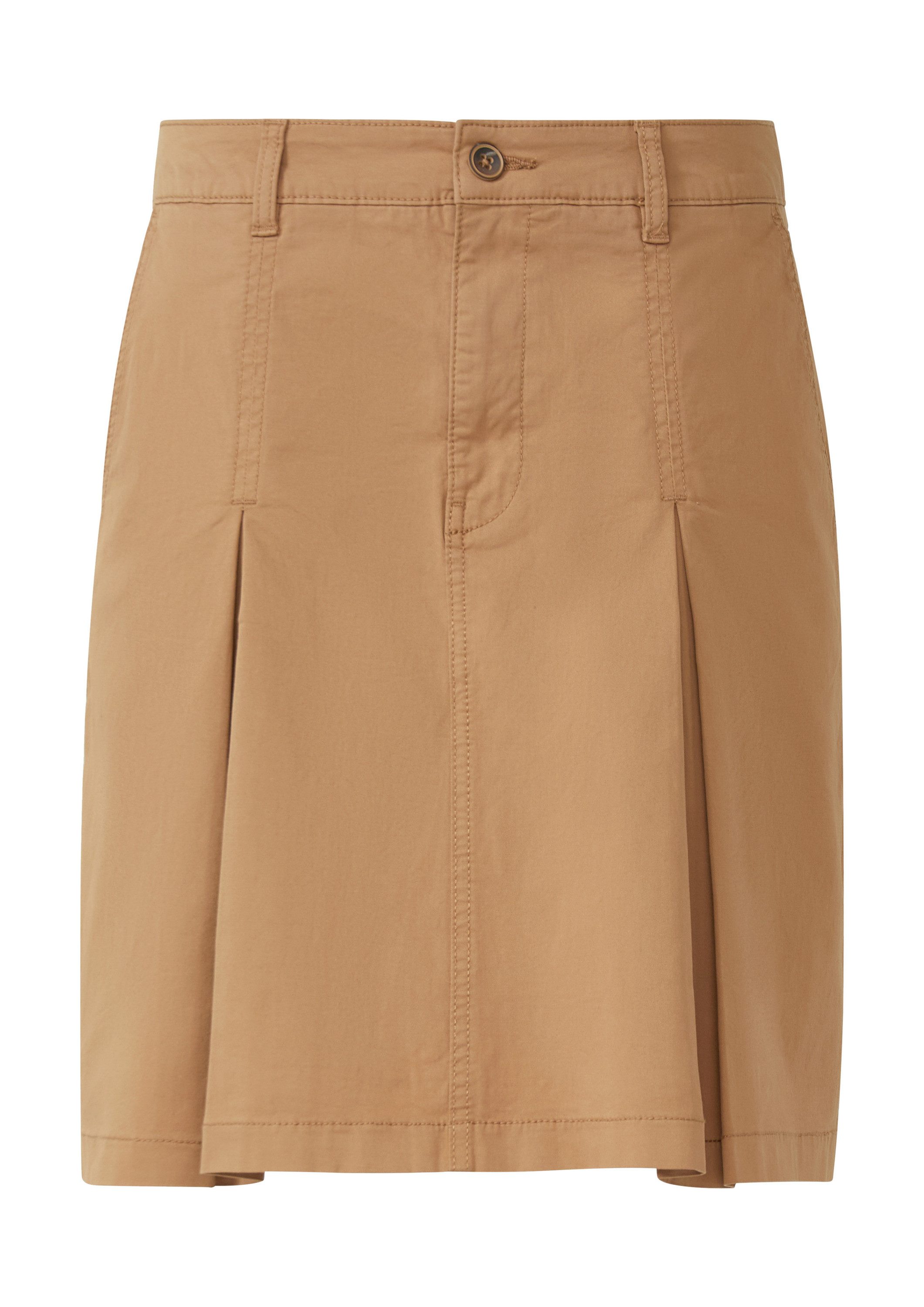 s.Oliver Minirock Rock Kurzer Rock mit Faltendetails aus Baumwollstretch günstig online kaufen