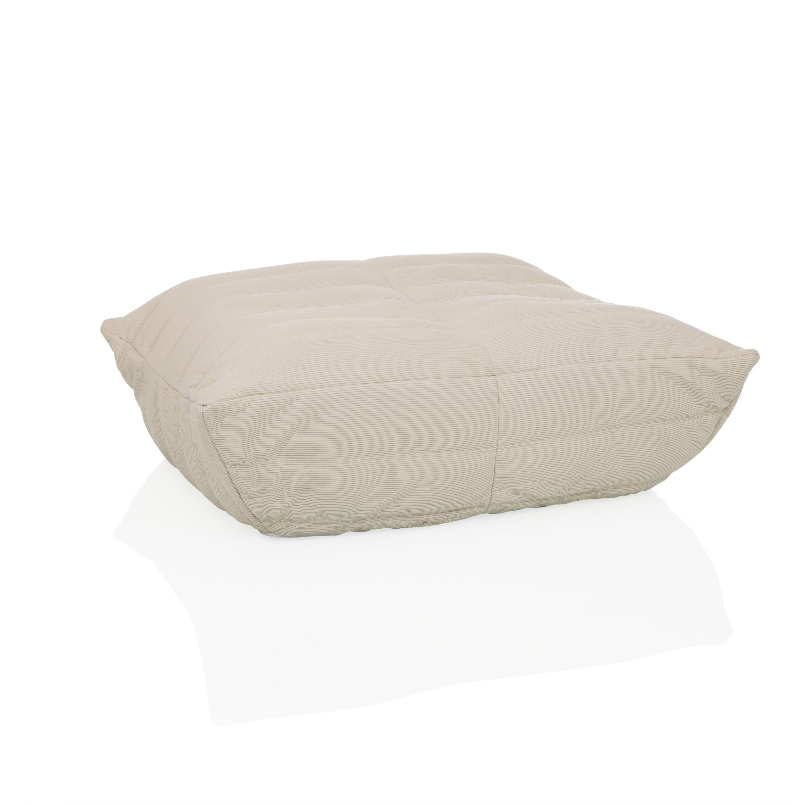 hjh LIVING Sitzsack Sitzolo Podi Relaxsessel H/B/T:, Sitzsack Pouf Bodensofa aus Cord mit Schaumstoff Füllung Fußhocker