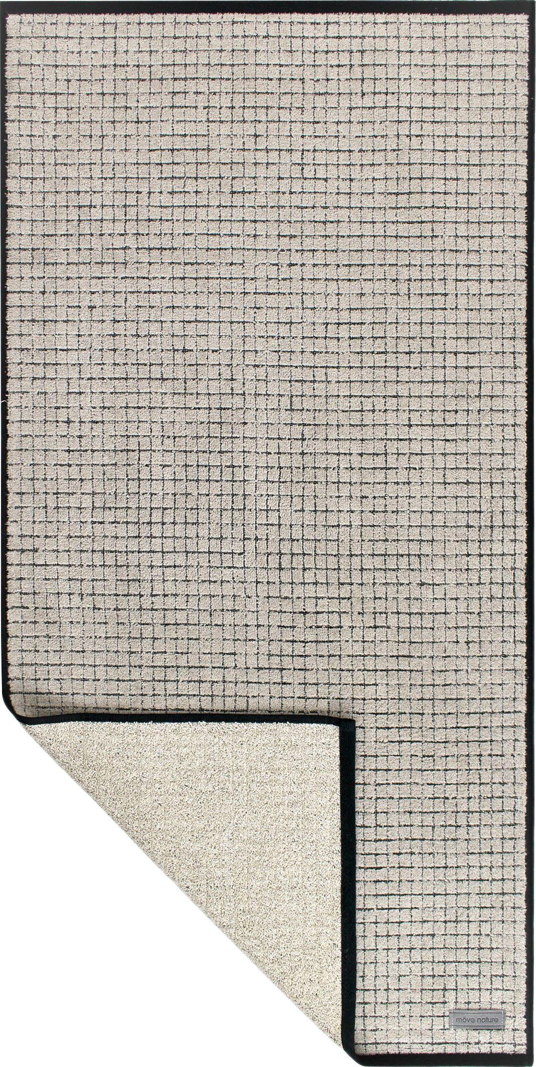 Möve Duschtücher Eden Kästchenstruktur, Walkfrottier (1-St), mit Lederetike günstig online kaufen