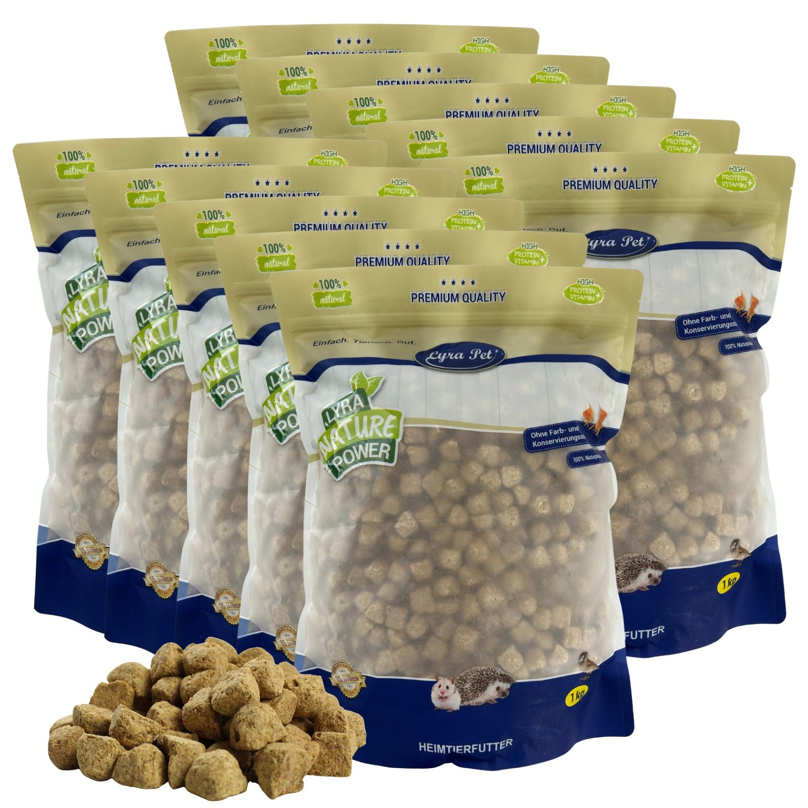 Lyra Pet 1 - 10 kg Lyra Pet® Artemia Würfel gefriergetrocknet