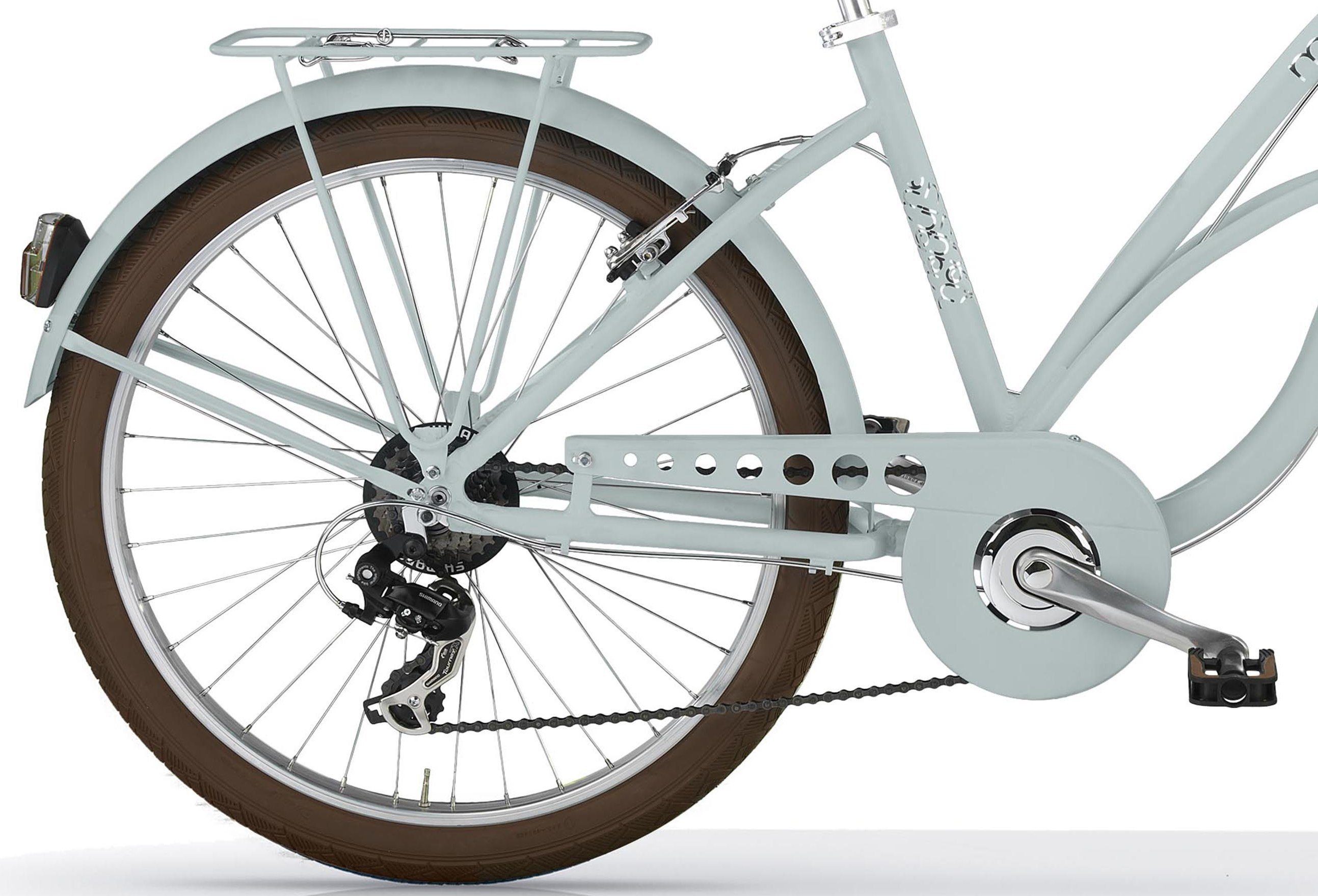 MBM Cruiser, SHIMANO 7-speed derailleur gears, New Maui Woman 26-inch city bike