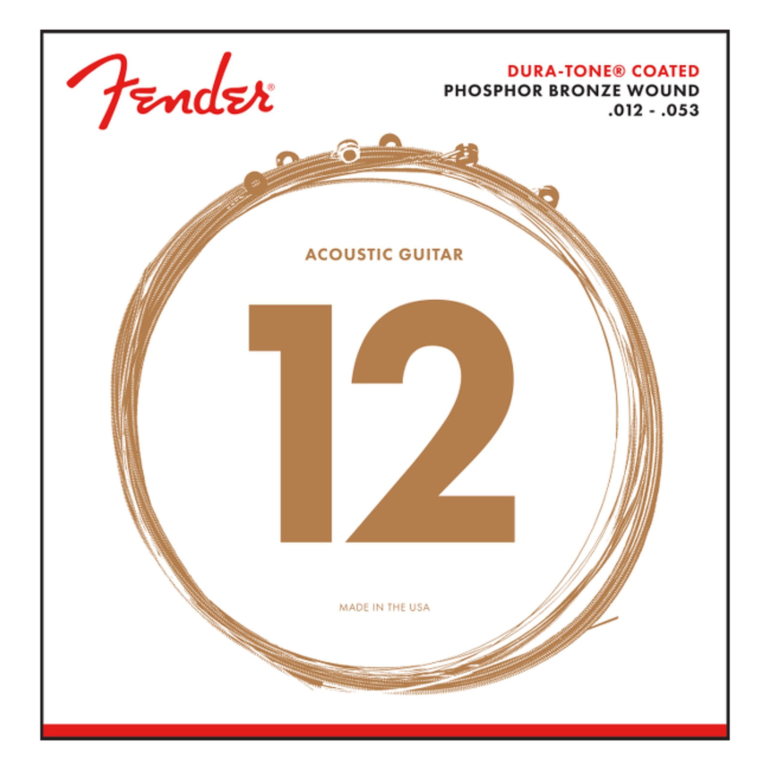 Fender Saiten, 860L Phosphor Bronze Coated - Westerngitarrensaiten