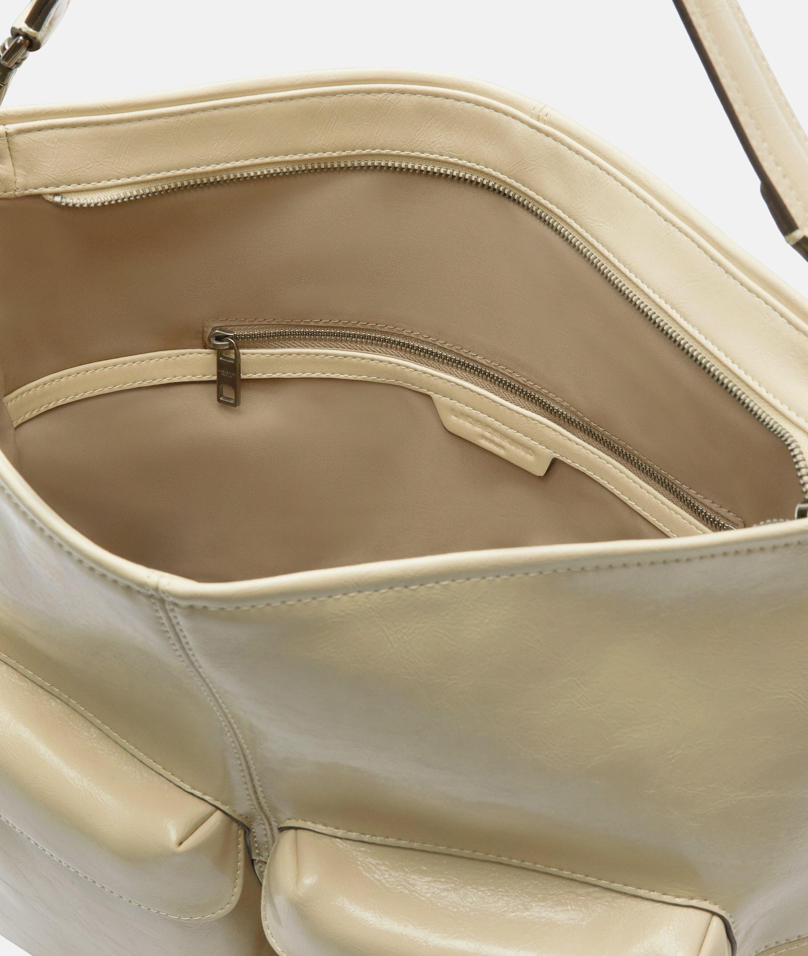 Liebeskind Berlin Schultertasche Archive LK 204 Hobo M, Geräumige Schultertasche in Lacklederoptik mit glossy Finish