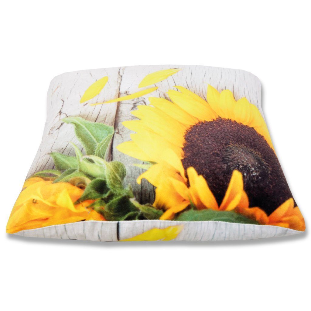 einem Sonnenblume Innenkissen Stück), (1 Kissenbezüge, mit Naturmotive (Dekokissen), versch. Bestlivings Kissenbezug wahlweise