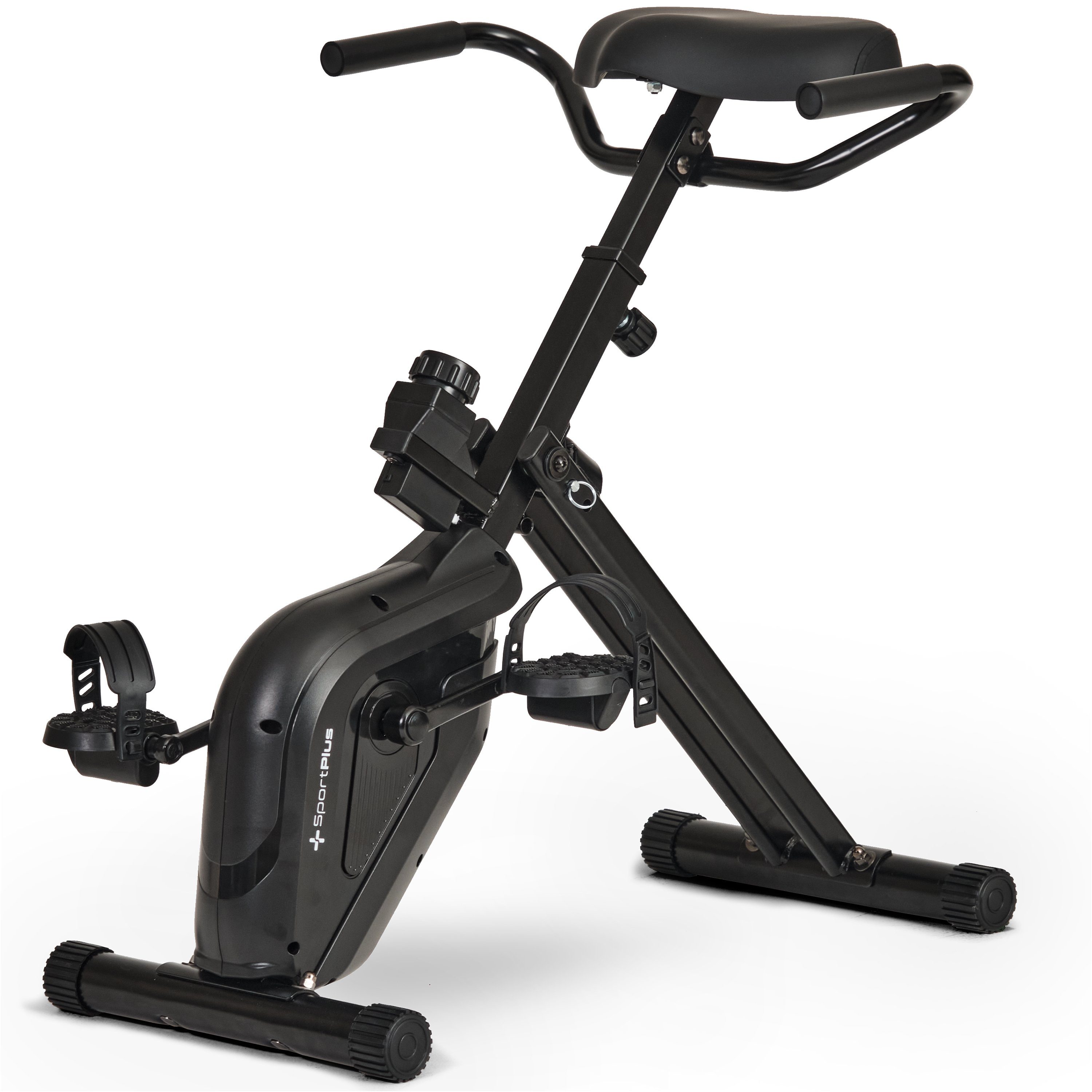 Limitierter Outlet-Preis! SportPlus Heimtrainer SP-DB-1006-W, Heimtrainer Desk Heimtrainer, klappbar, X-Bike Bike Trimmrad