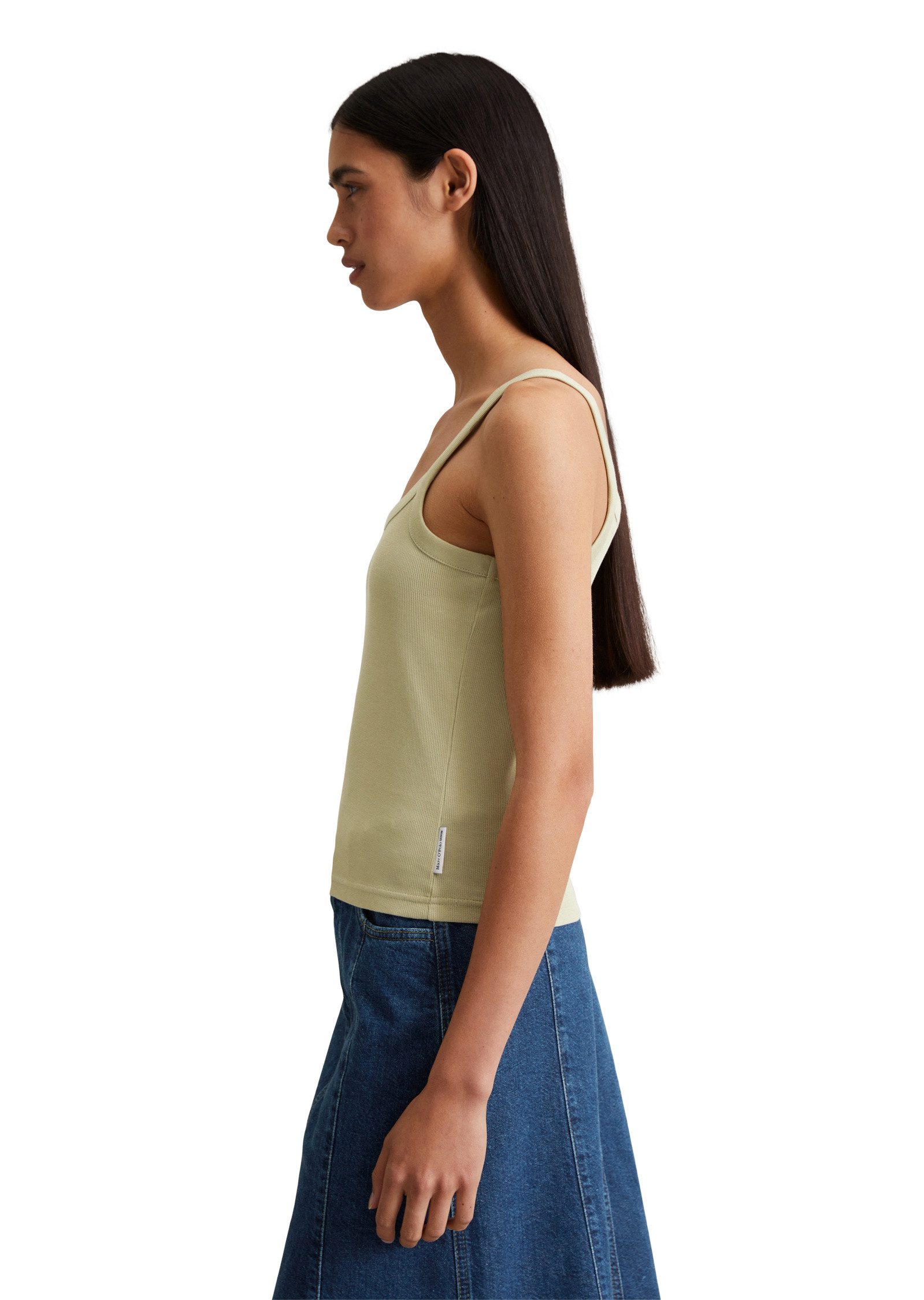 Marc O'Polo DENIM T-Shirt aus gerippter günstig online kaufen