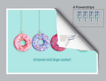 wandmotiv24 Poster Donut, Spruch, Motivation, Sprüche (1 St), Wandbild, Wanddeko, Poster in versch. Größen