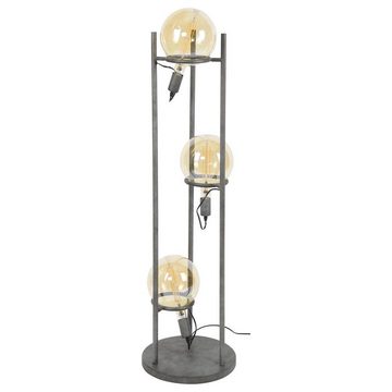 famlights Stehlampe, Stehleuchte Alica in Silber E27 3-flammig, keine Angabe, Leuchtmittel enthalten: Nein, warmweiss, Stehlampe, Standlampe