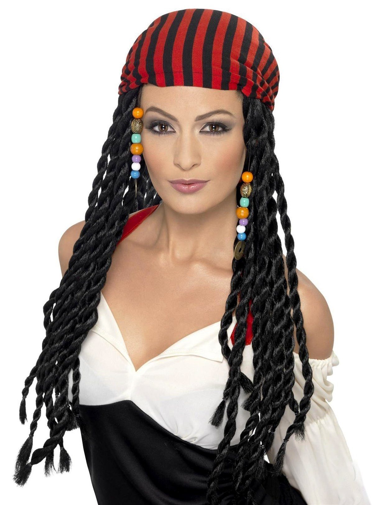 Kostüm-Perücke Captain Jacky Pirat Kostüm Perücke Karneval Faschi