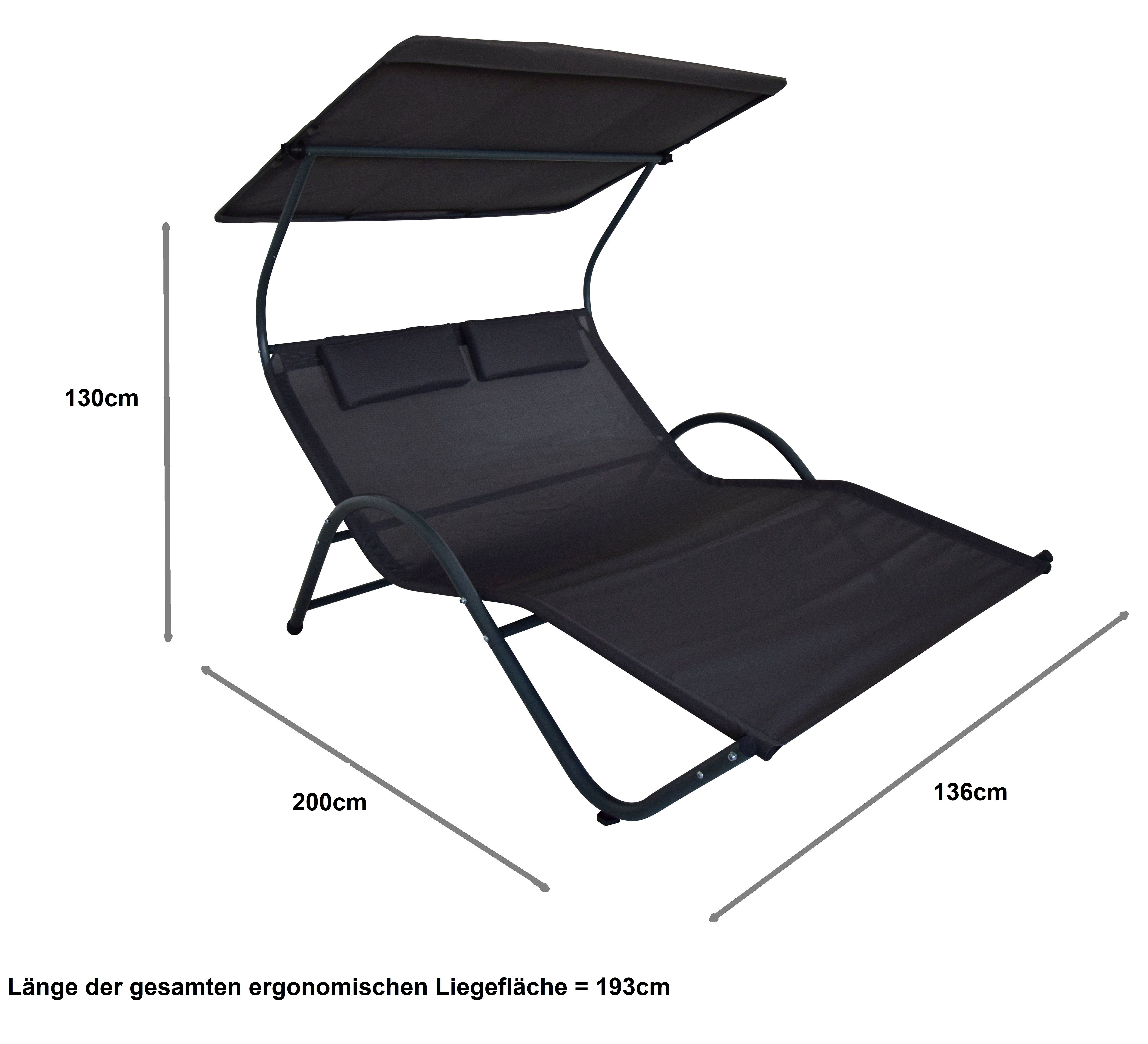Gardissimo Doppelliege Sonnenliege Doppelliege Garten Style günstig online kaufen