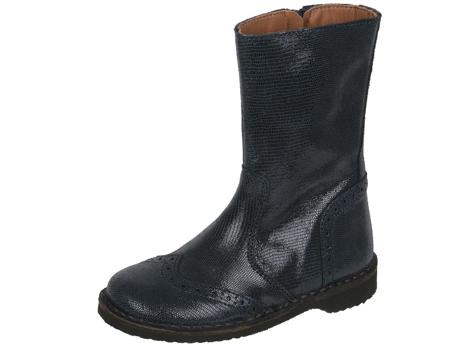 Bisgaard »Bisgaard Boots 50917 snakeblau Stiefel Budapester Muster«  Schnürstiefelette