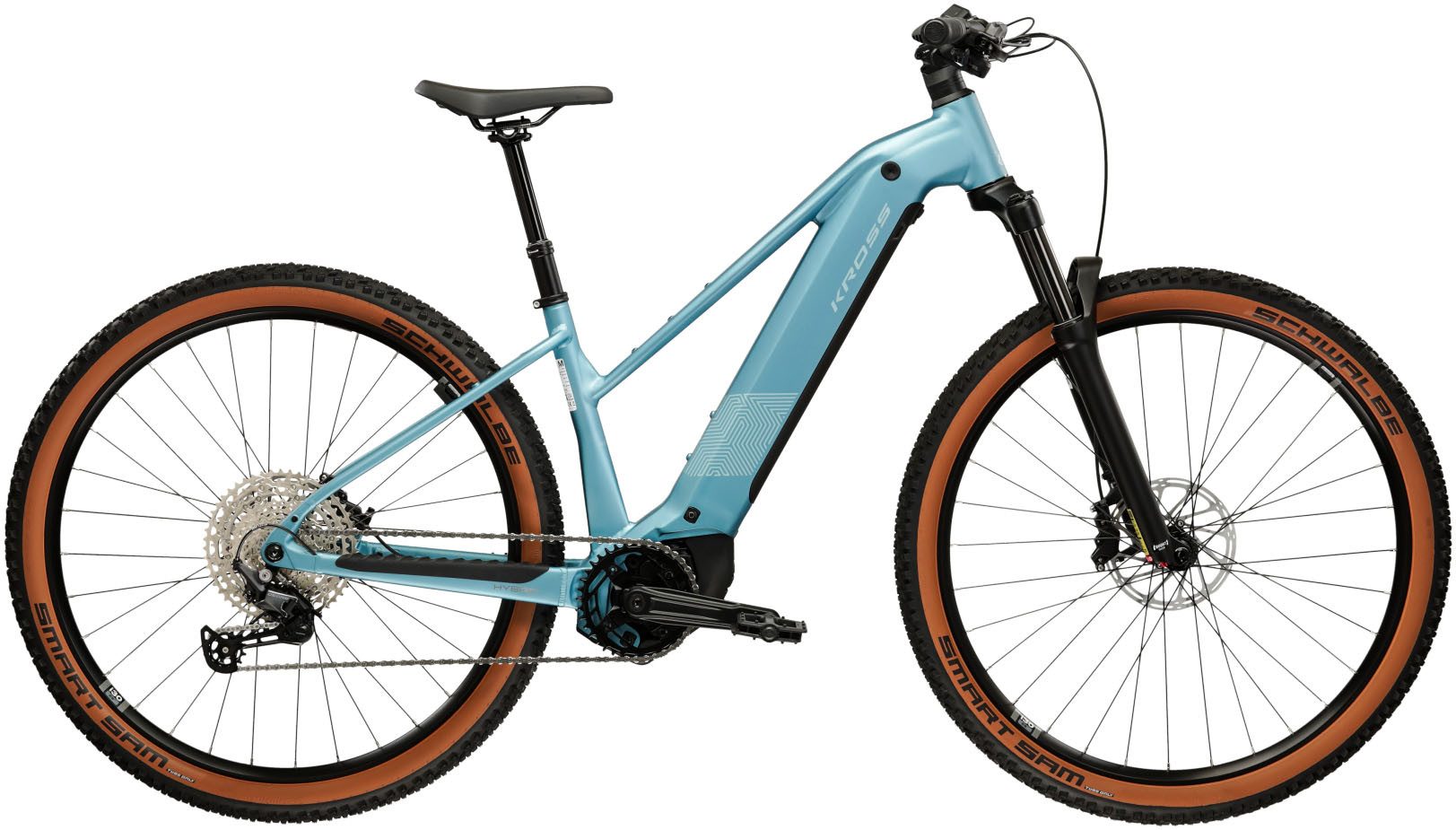Kross E-Bike Mountainbike E-MTB Influx Hybrid 4.0 21,3Ah / 800 Wh 29 Zoll blau 12 Gänge 2026, 12 Gang Shimano DEORE M6100 Schaltwerk, Kettenschaltung, Mittelmotor, 800 Wh