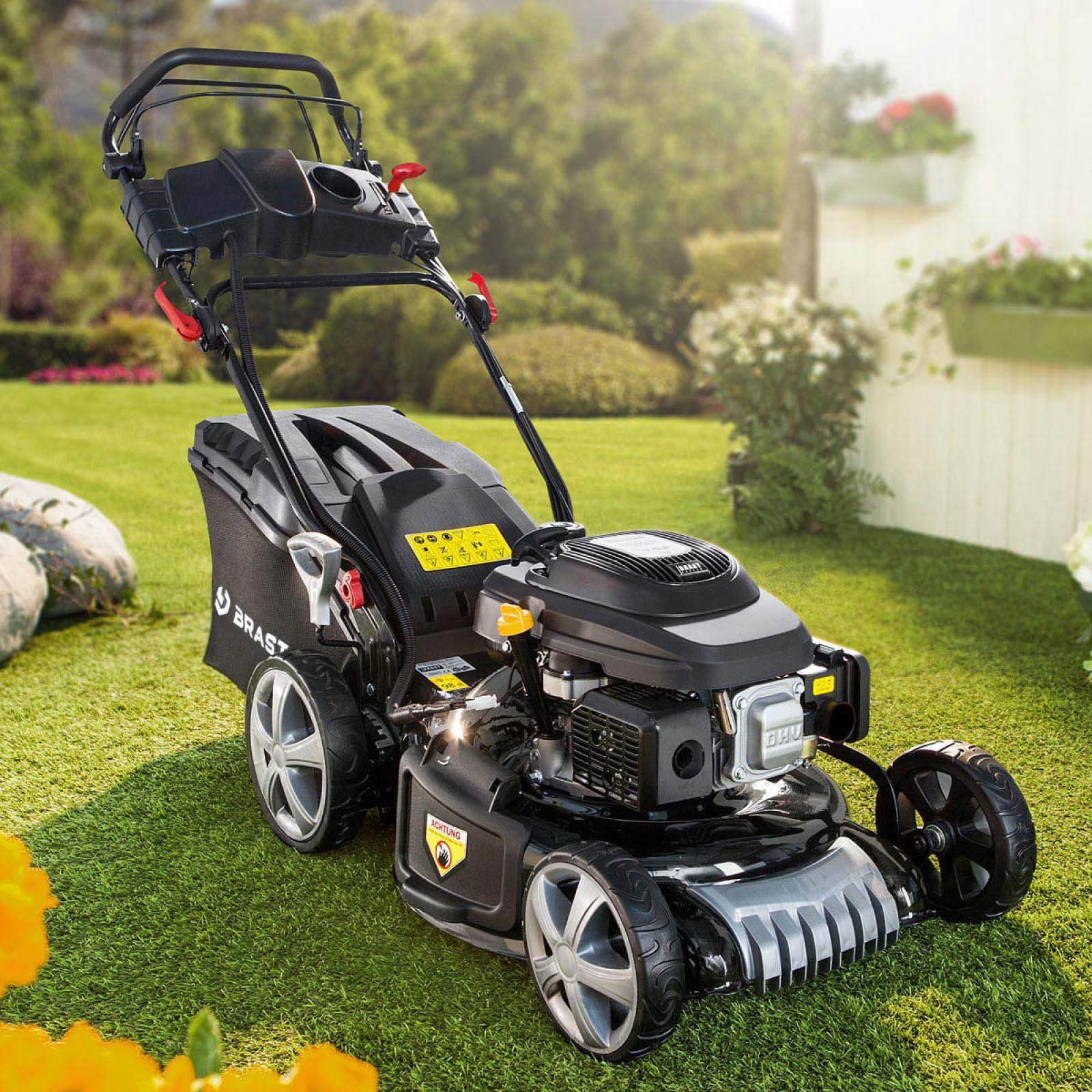 BRAST Benzinrasenmäher mit Antrieb 5,2kW(7PS) 4 Takt OHV Motor